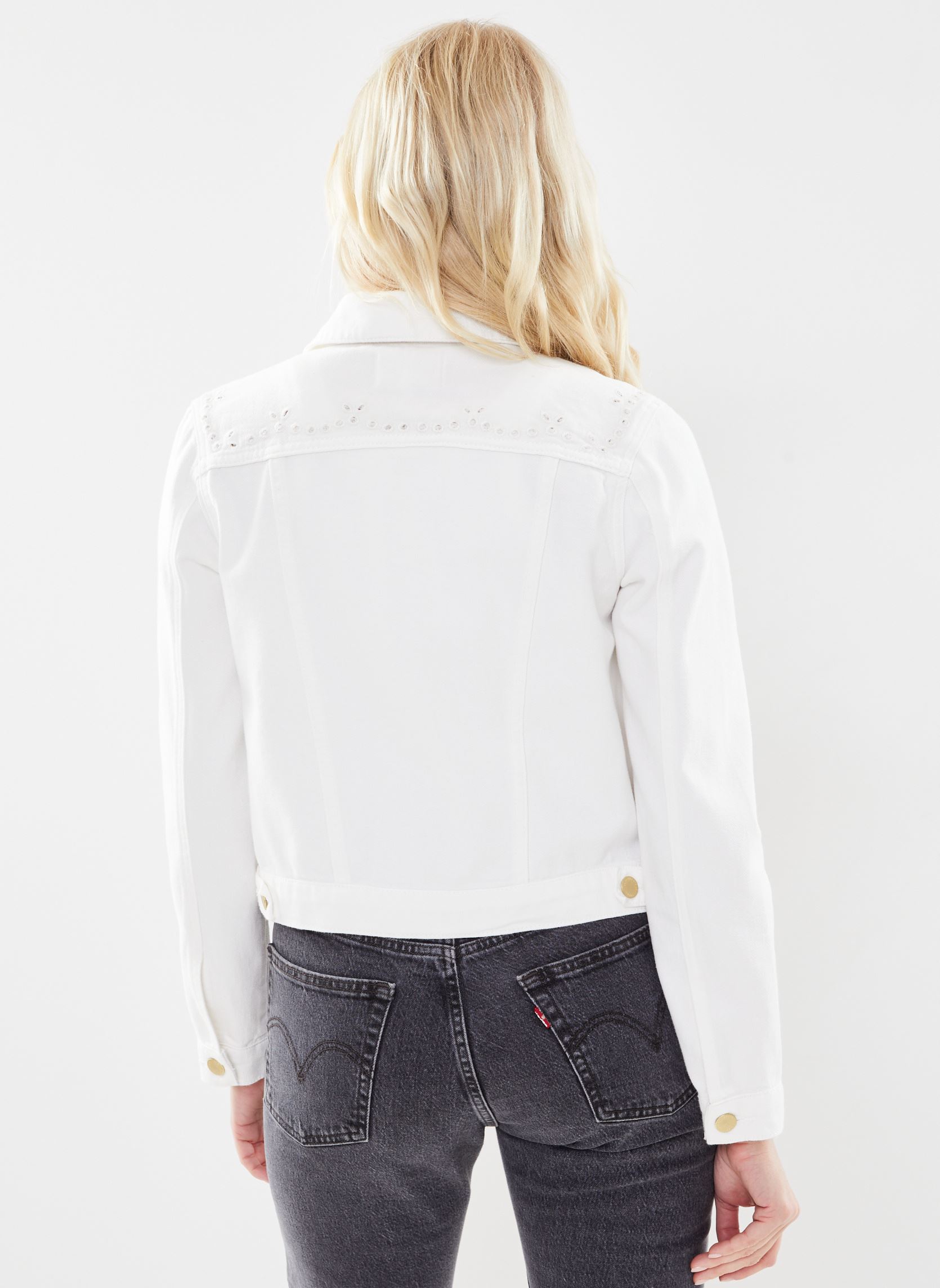 Vestes en jean Verena femme blanc La Petite Etoile Vestes en jean Verena femme blanc Blanc