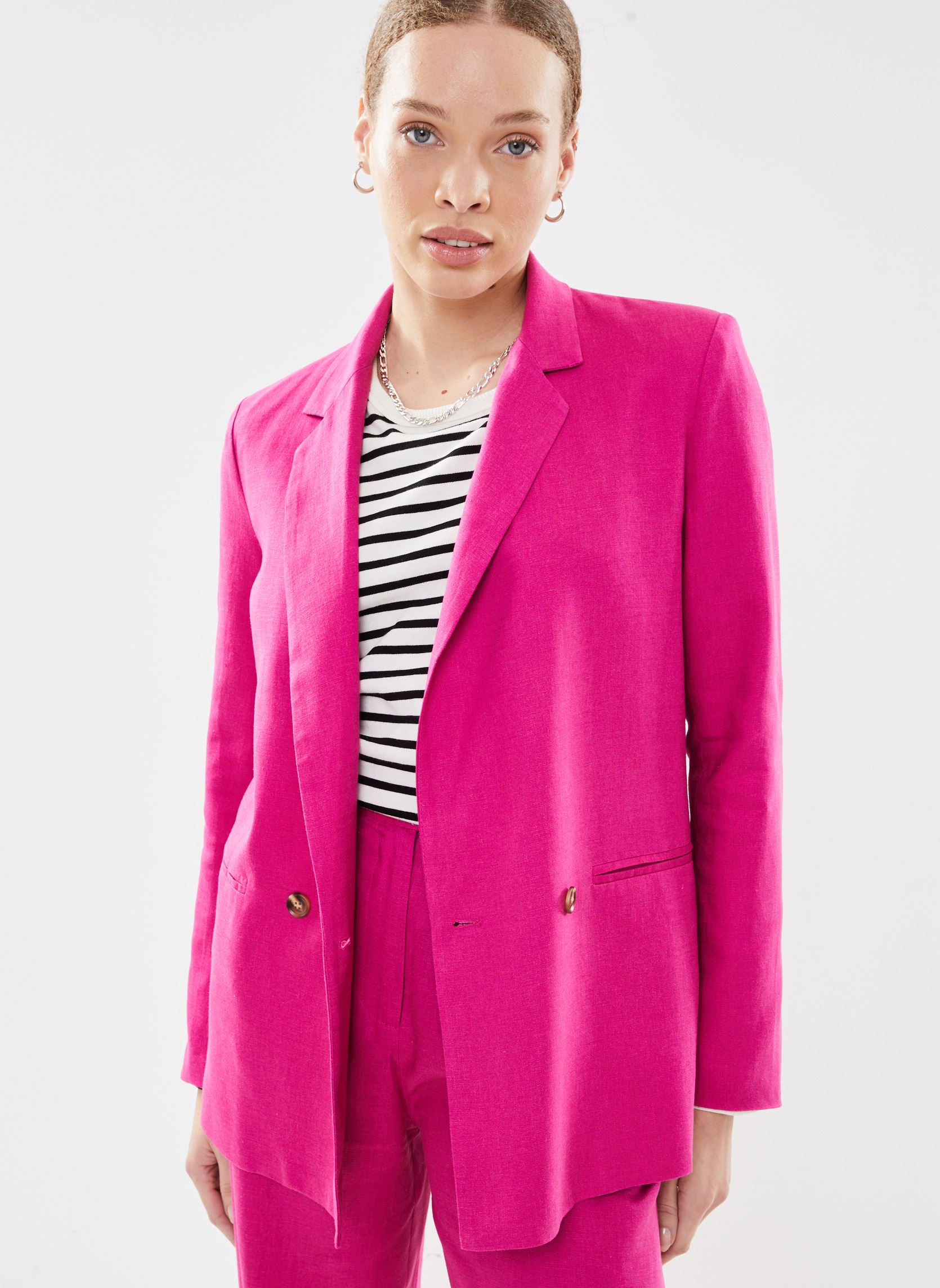 Vestes de blazer Vivano femme rose La Petite Etoile Vestes de blazer Vivano femme rose Fushia