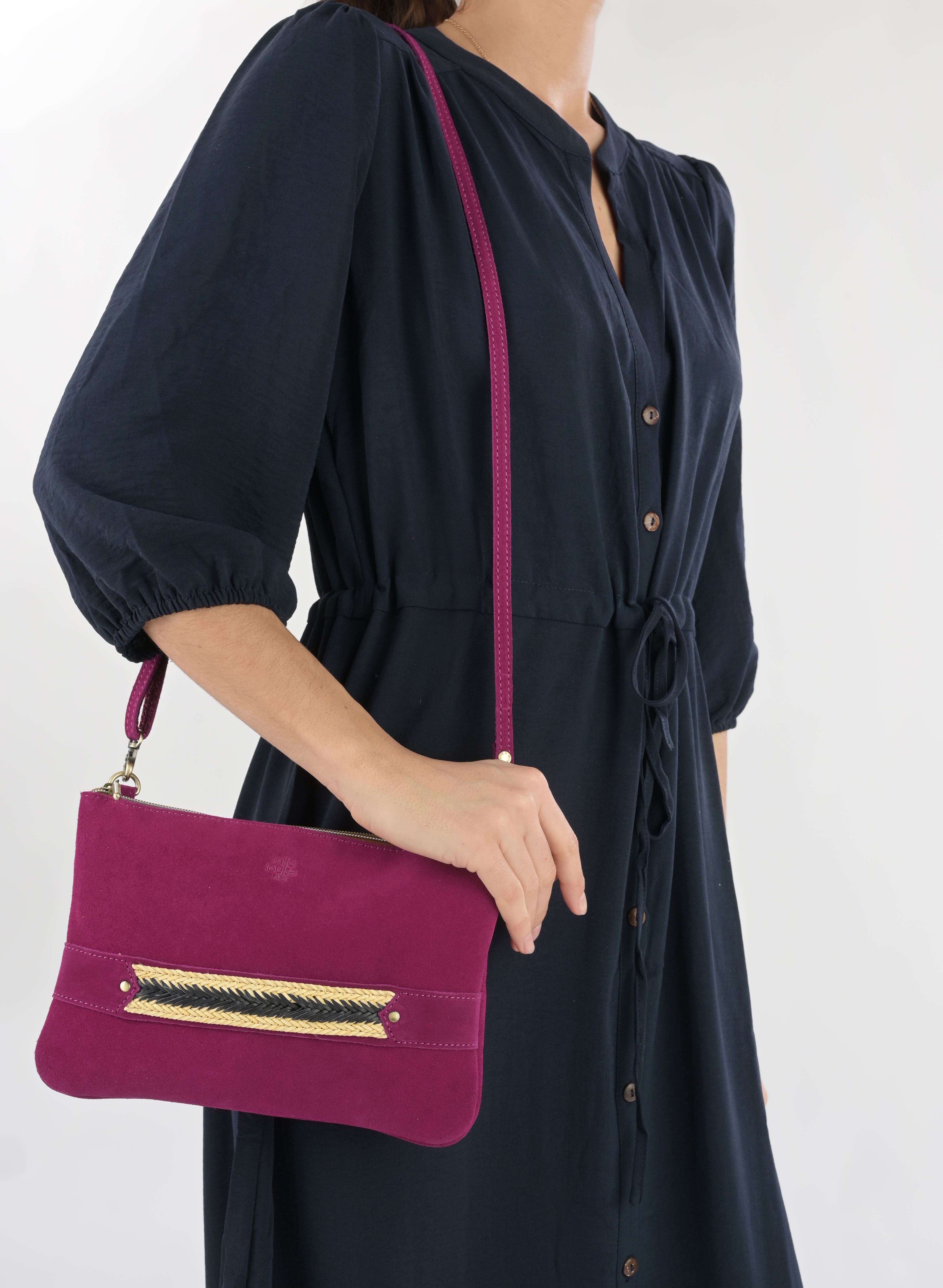 Pochettes Nina V2 femme violet Mila Louise Pochettes Nina V2 femme violet CASSIS