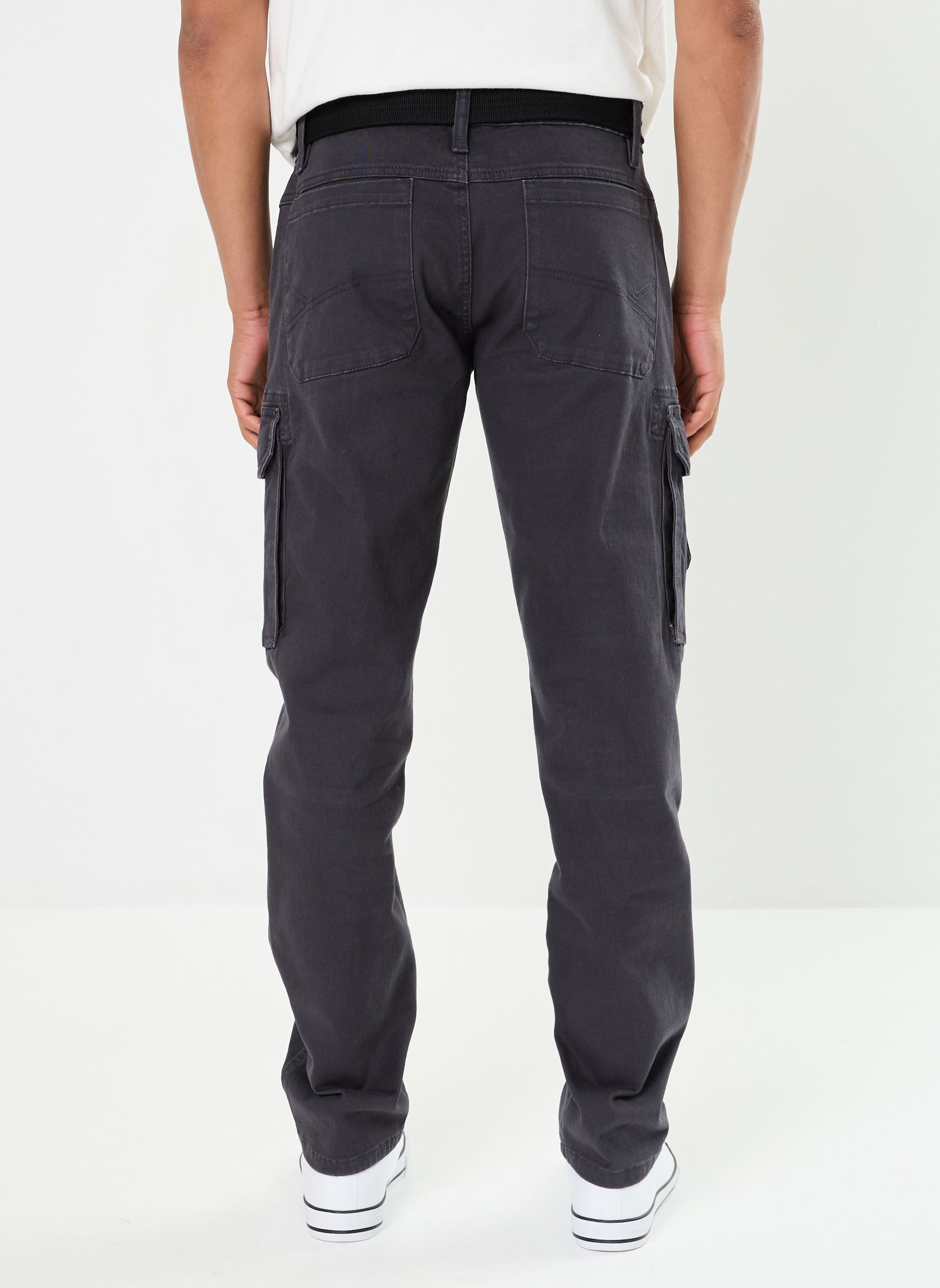 Pantalons chino PYRENEE cargo homme gris MADE BY Pantalons chino PYRENEE cargo homme gris GRIS FONCÉ