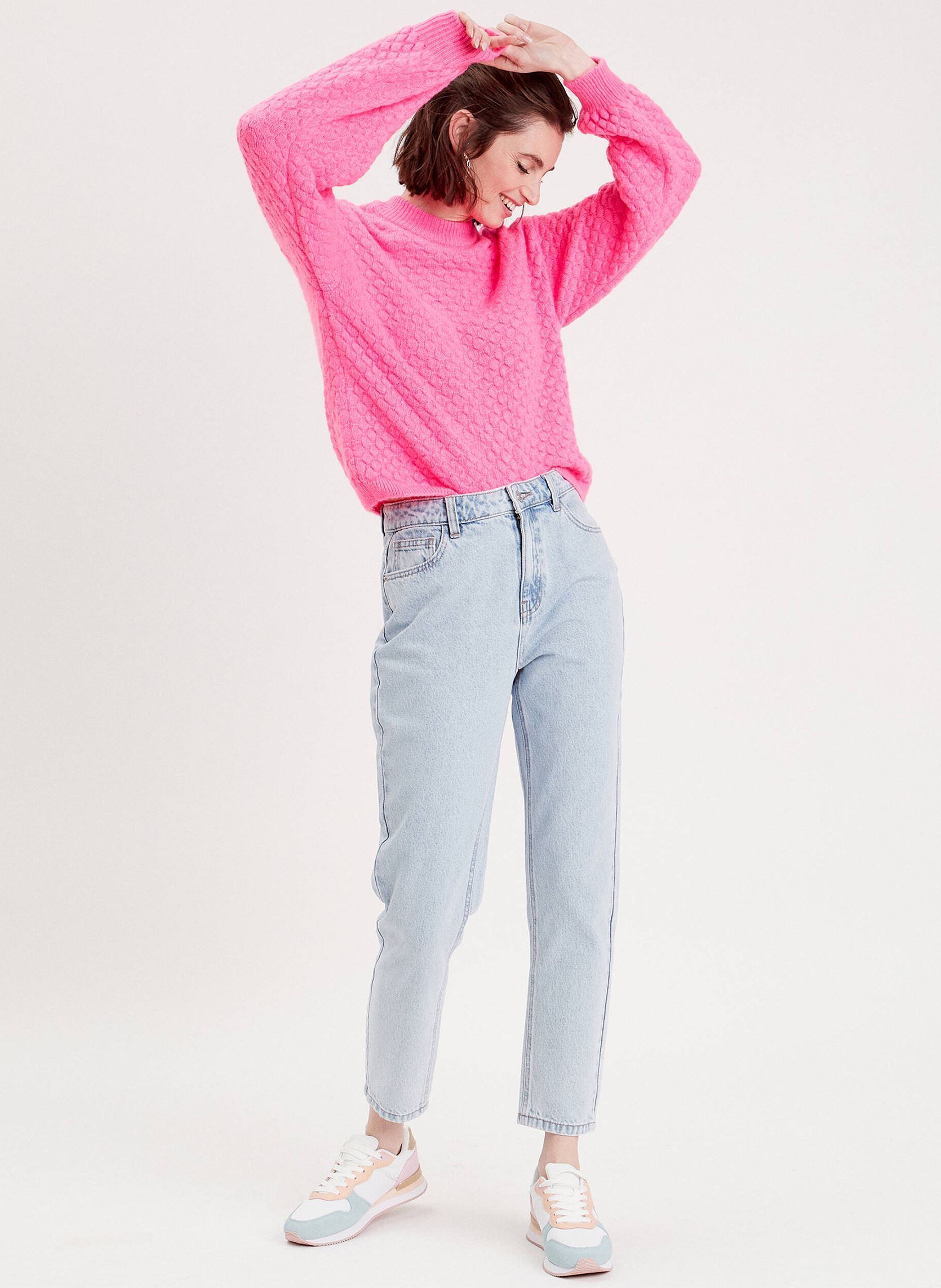 Jeans mom MUMNEW femme bleu Cache Cache Jeans mom MUMNEW femme bleu DENIM BLEACH