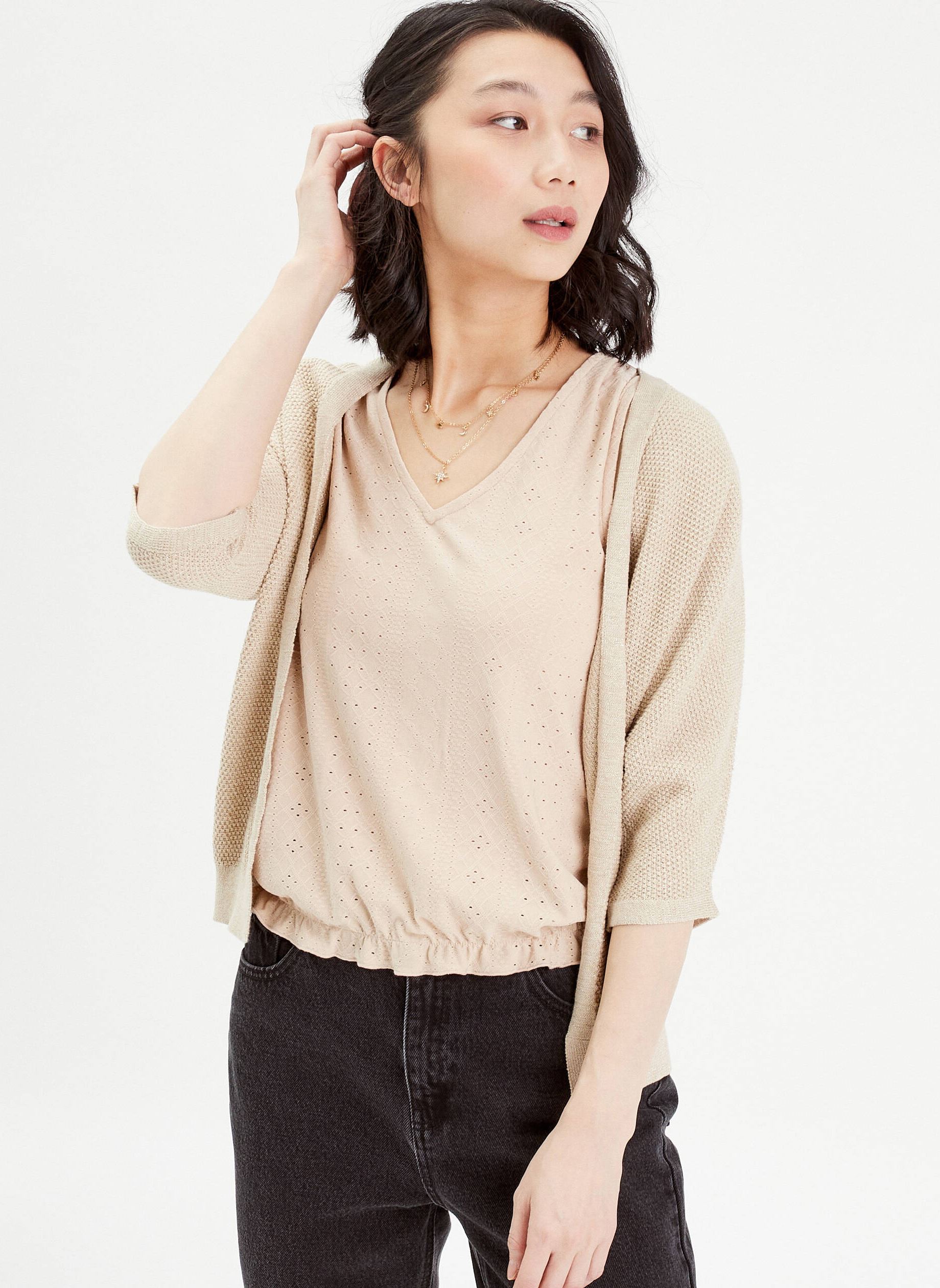 Gilets NEWCHAUVGIL femme beige Cache Cache Gilets NEWCHAUVGIL femme beige BEIGE CHINE
