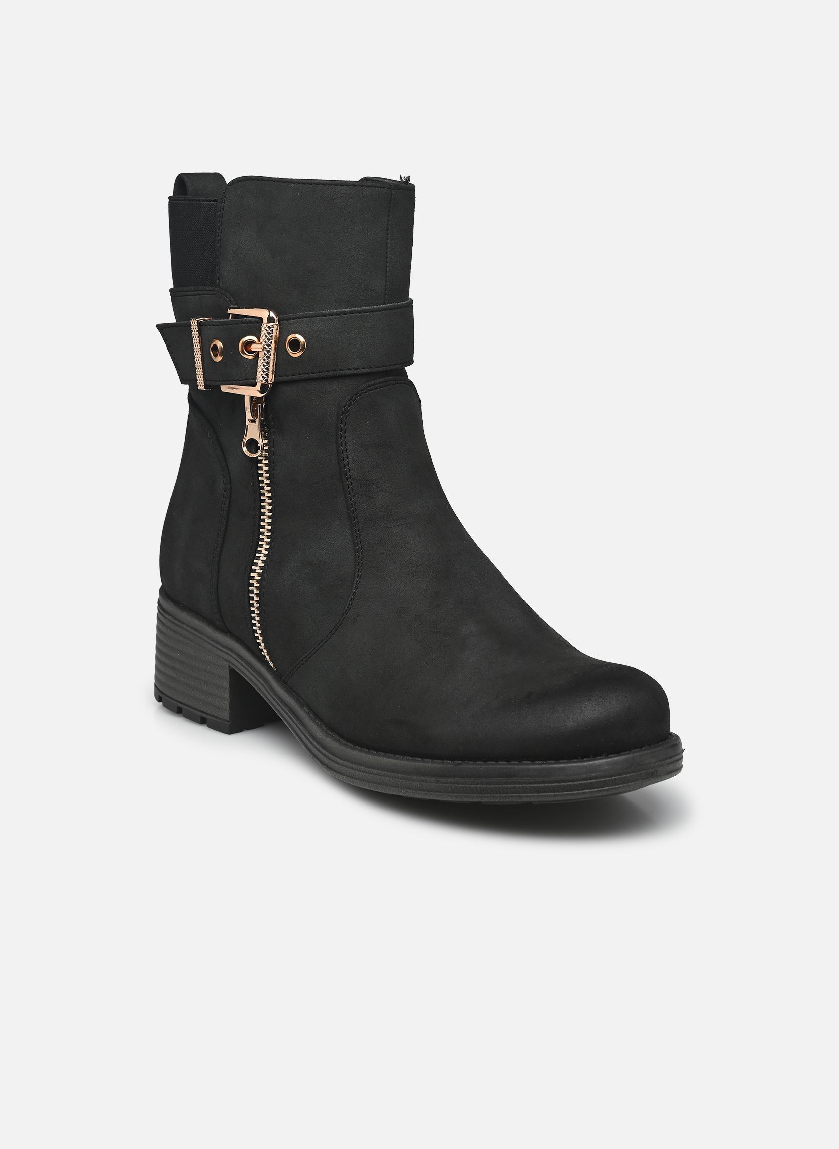 Enkellaarzen en boots THOWA dames zwart MADE BY Enkellaarzen en boots THOWA dames zwart NOIR