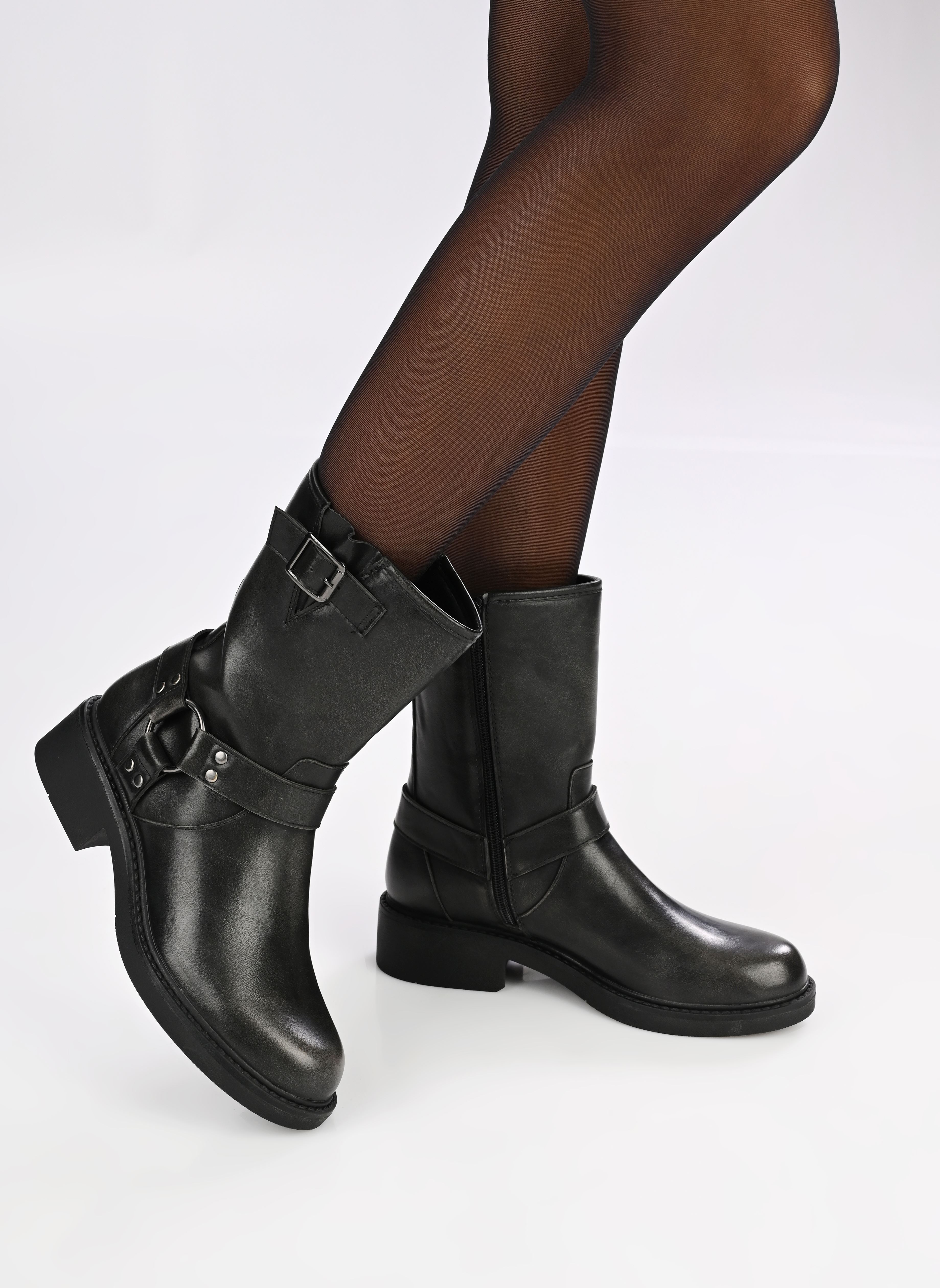 Biker-Stiefeletten THOBIA damen schwarz MADE BY Biker-Stiefeletten THOBIA damen schwarz GRIS