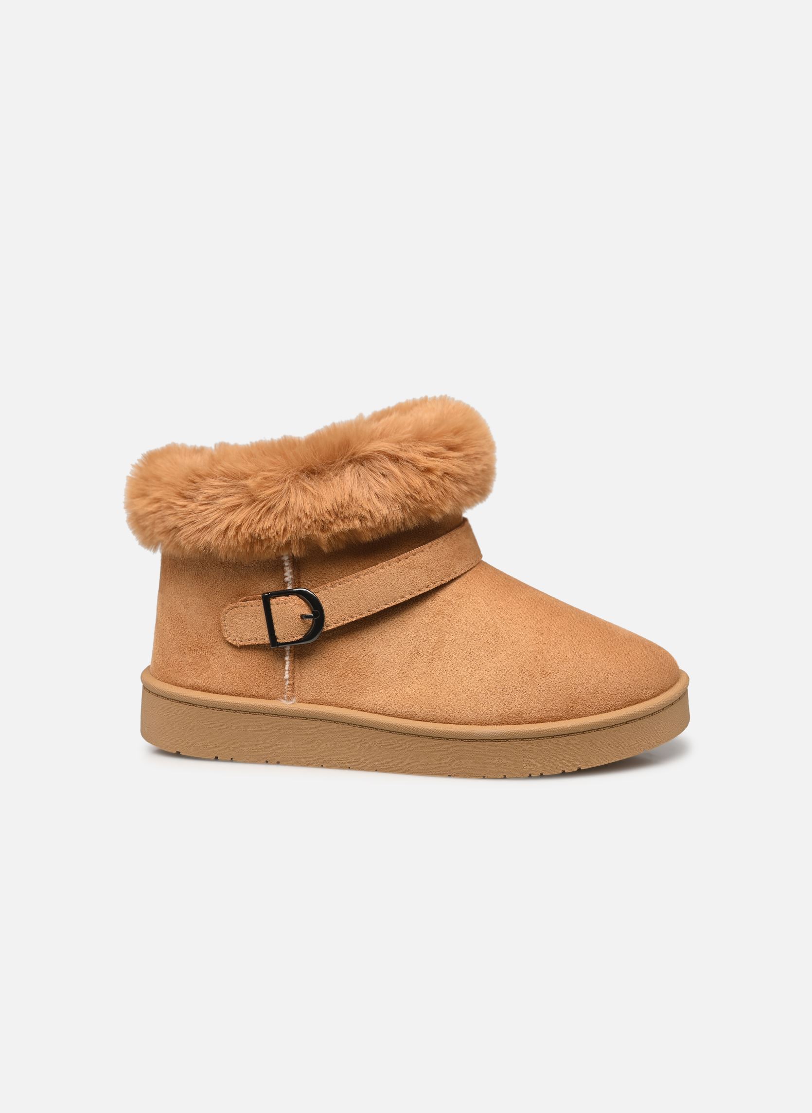 Bottines fourrées THOA femme marron MADE BY Bottines fourrées THOA femme marron Cognac