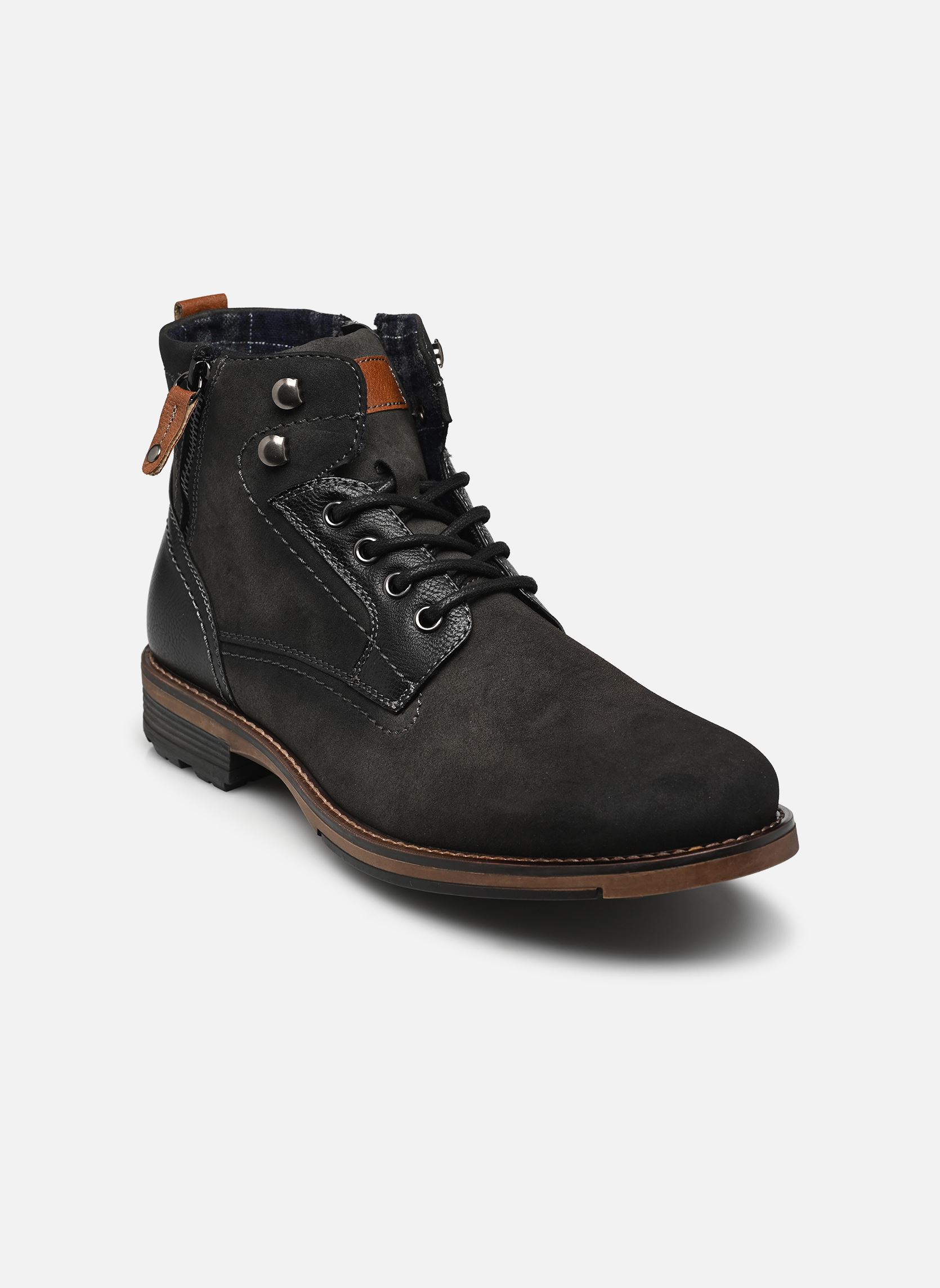 Bottines à lacets THORBEN homme noir MADE BY Bottines à lacets THORBEN homme noir NOIR