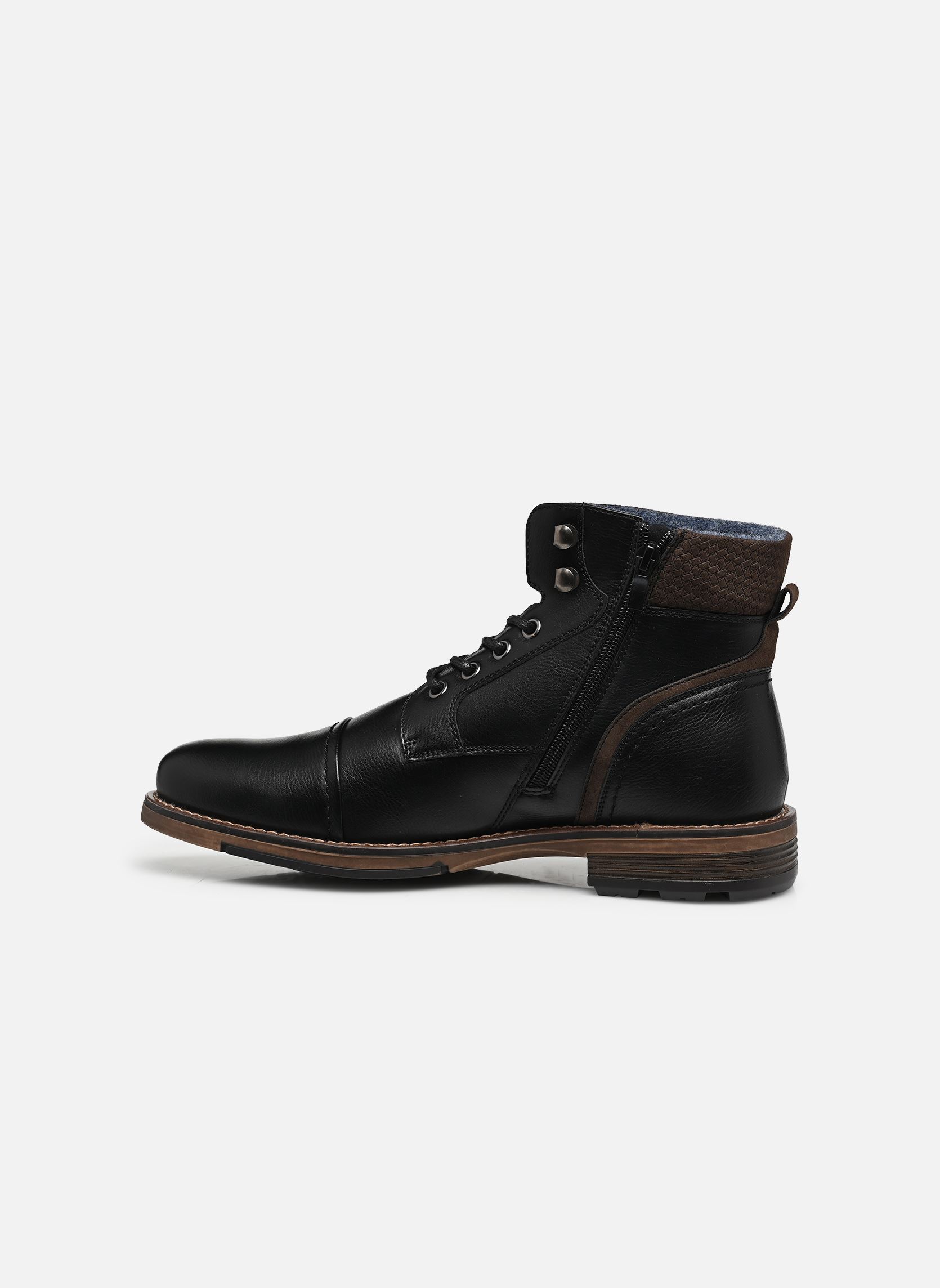 Bottines à lacets THORRIS homme noir MADE BY Bottines à lacets THORRIS homme noir NOIR