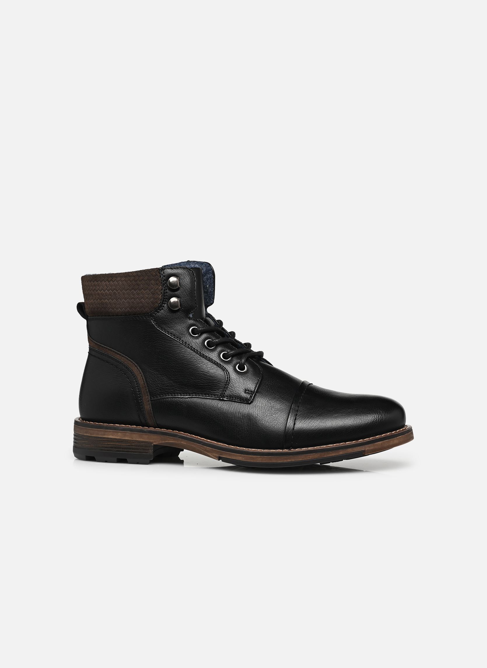 Bottines à lacets THORRIS homme noir MADE BY Bottines à lacets THORRIS homme noir NOIR