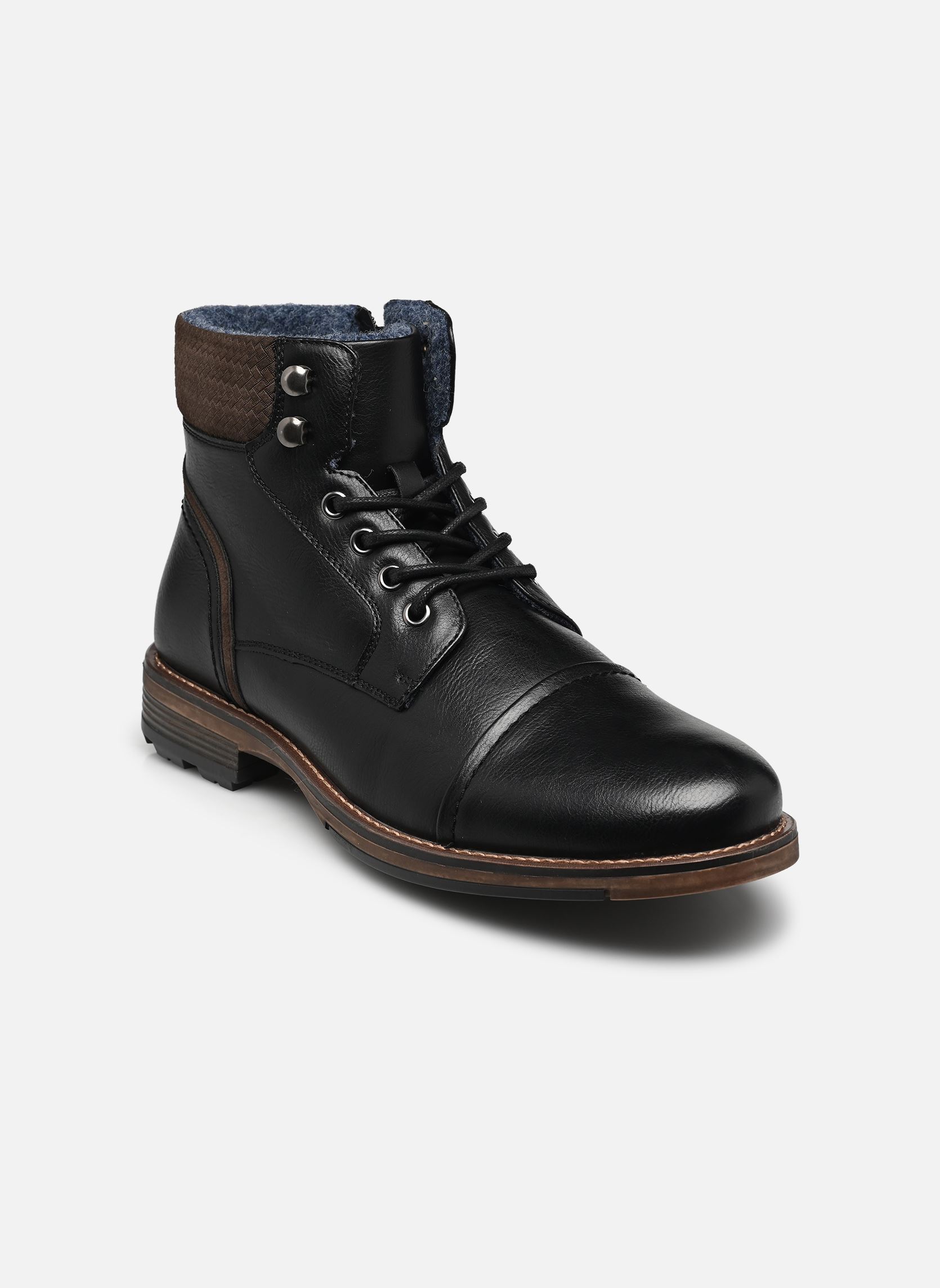 Bottines à lacets THORRIS homme noir MADE BY Bottines à lacets THORRIS homme noir NOIR