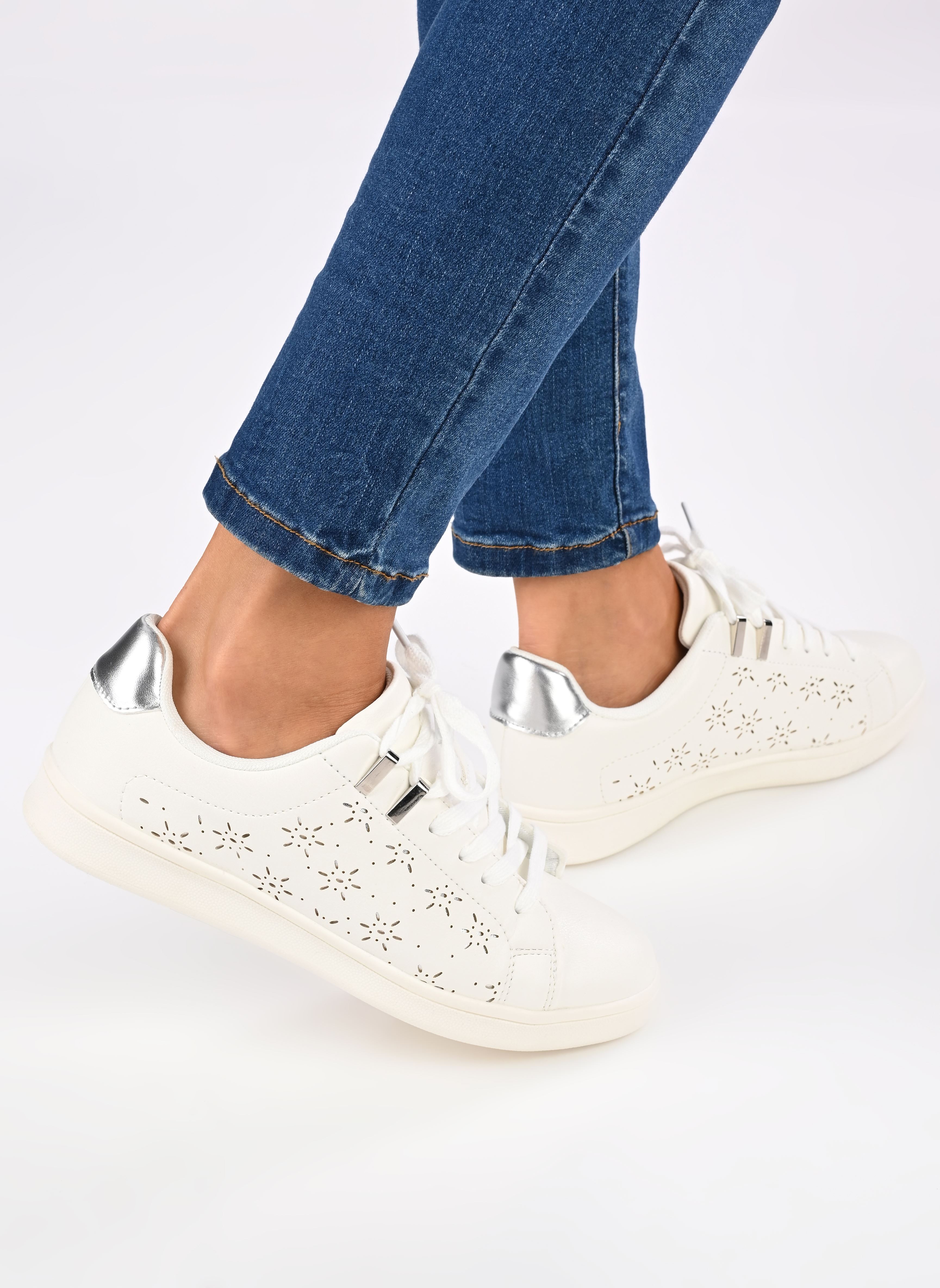 Sneakers Baskets AVIANE dames wit MADE BY Sneakers Baskets AVIANE dames wit BLANC