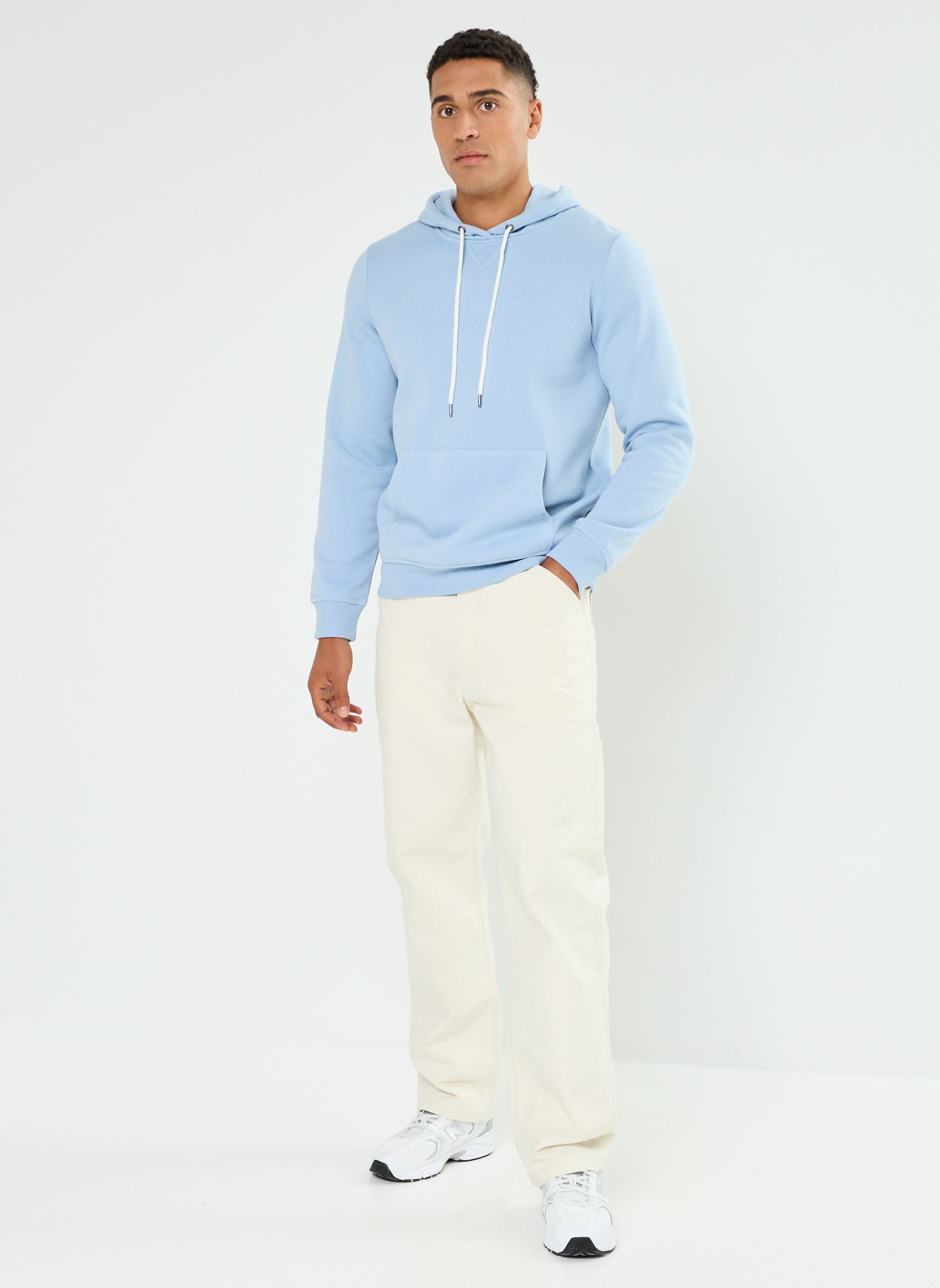 Sweats à capuche MSIMON sweatshirt homme bleu MADE BY Sweats à capuche MSIMON sweatshirt homme bleu SOFT CHAMBRAY