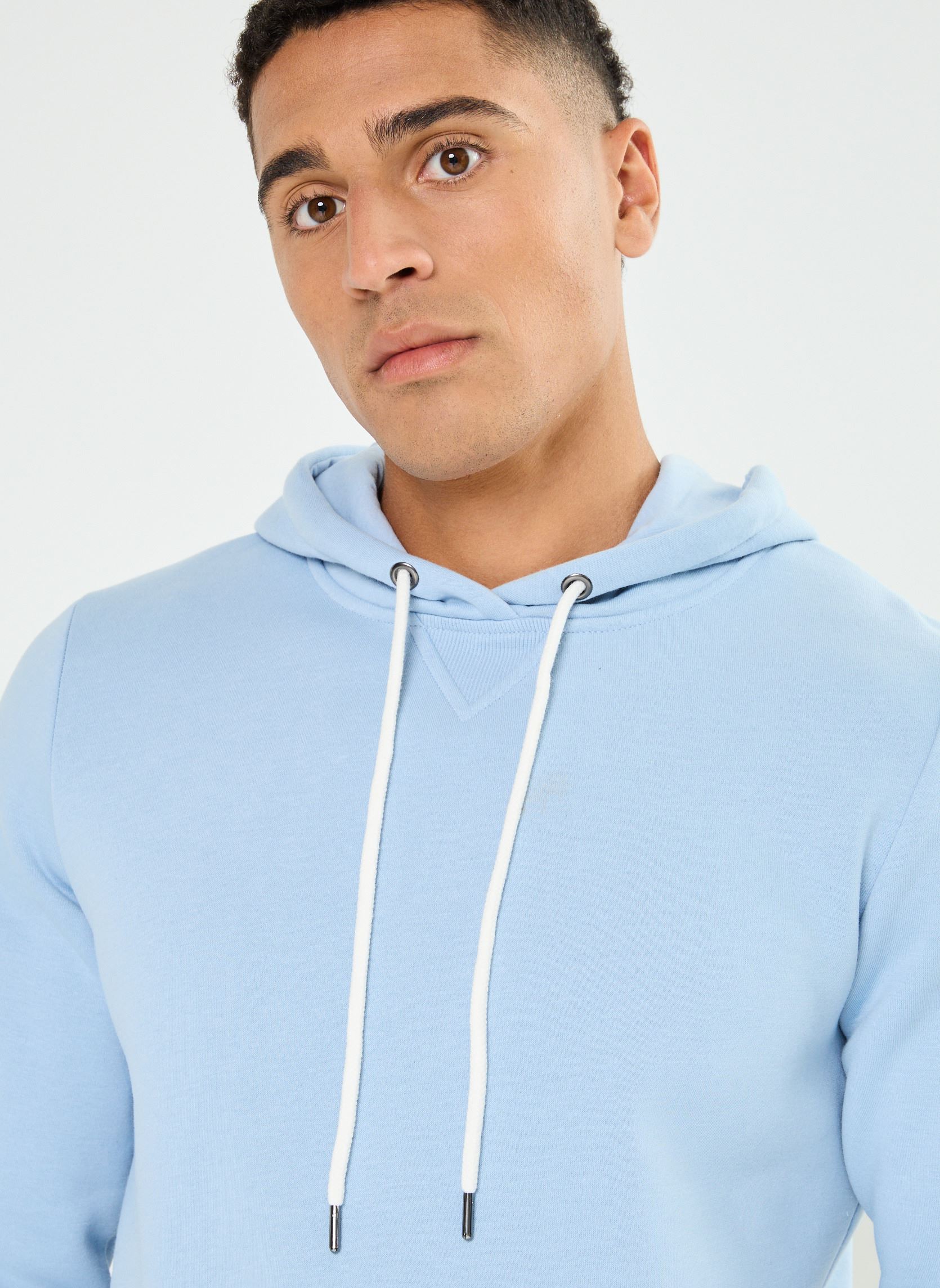 Sweats à capuche MSIMON sweatshirt homme bleu MADE BY Sweats à capuche MSIMON sweatshirt homme bleu SOFT CHAMBRAY
