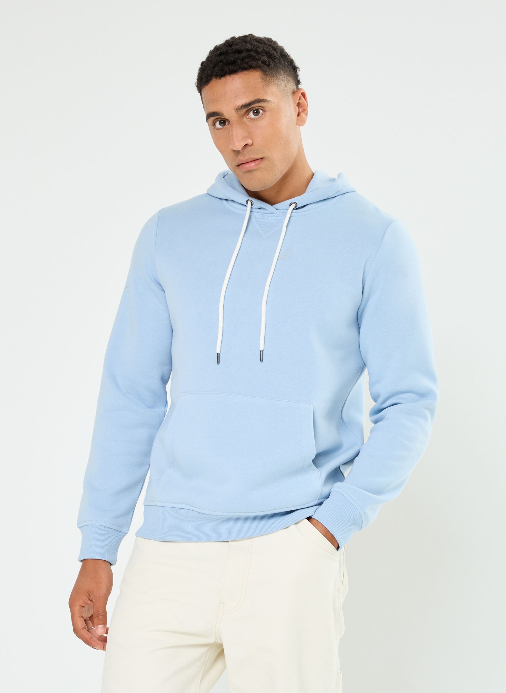 Sweats à capuche MSIMON sweatshirt homme bleu MADE BY Sweats à capuche MSIMON sweatshirt homme bleu SOFT CHAMBRAY