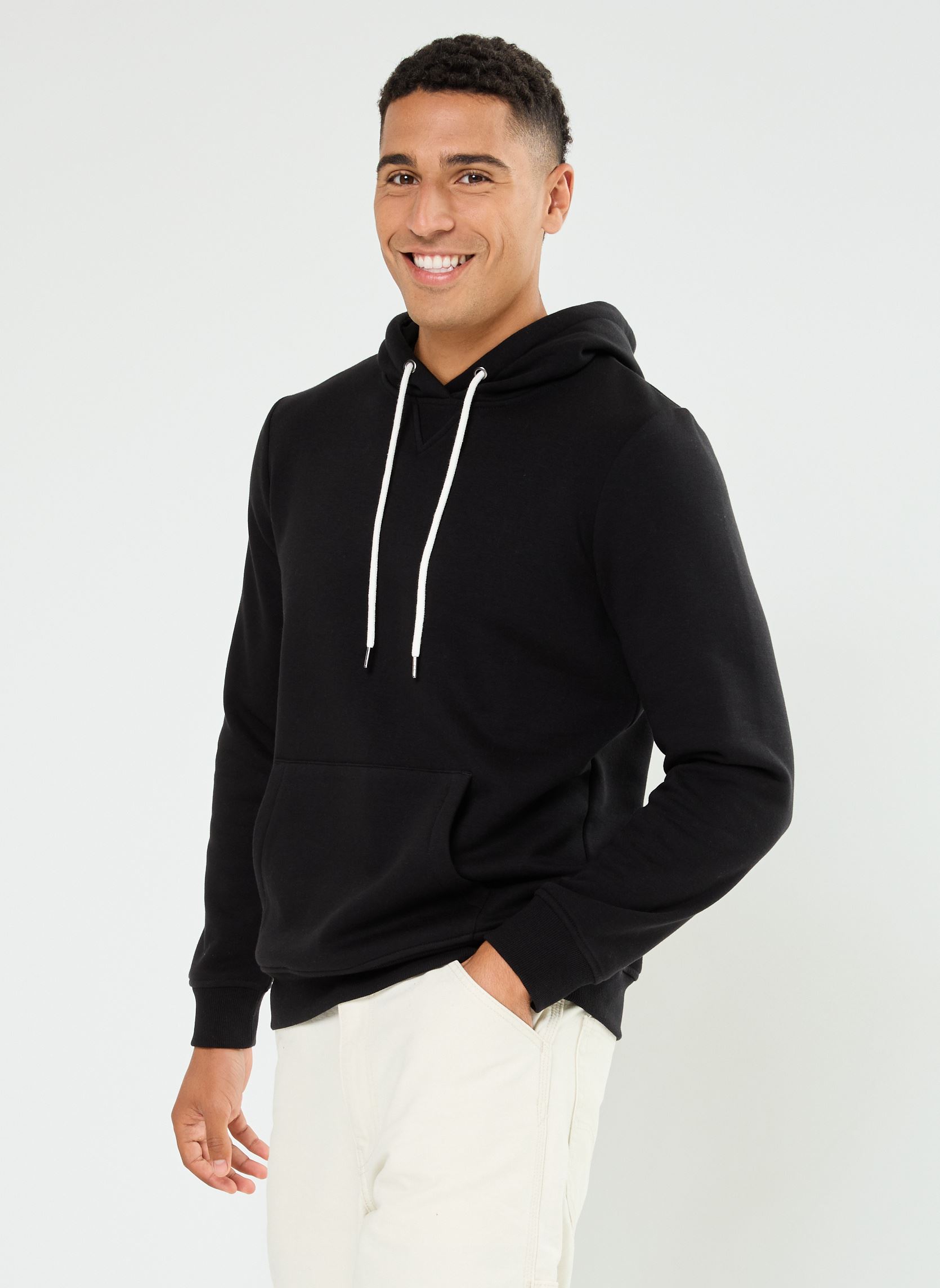 Hoodies MSIMON sweatshirt heren zwart MADE BY Hoodies MSIMON sweatshirt heren zwart NOIR
