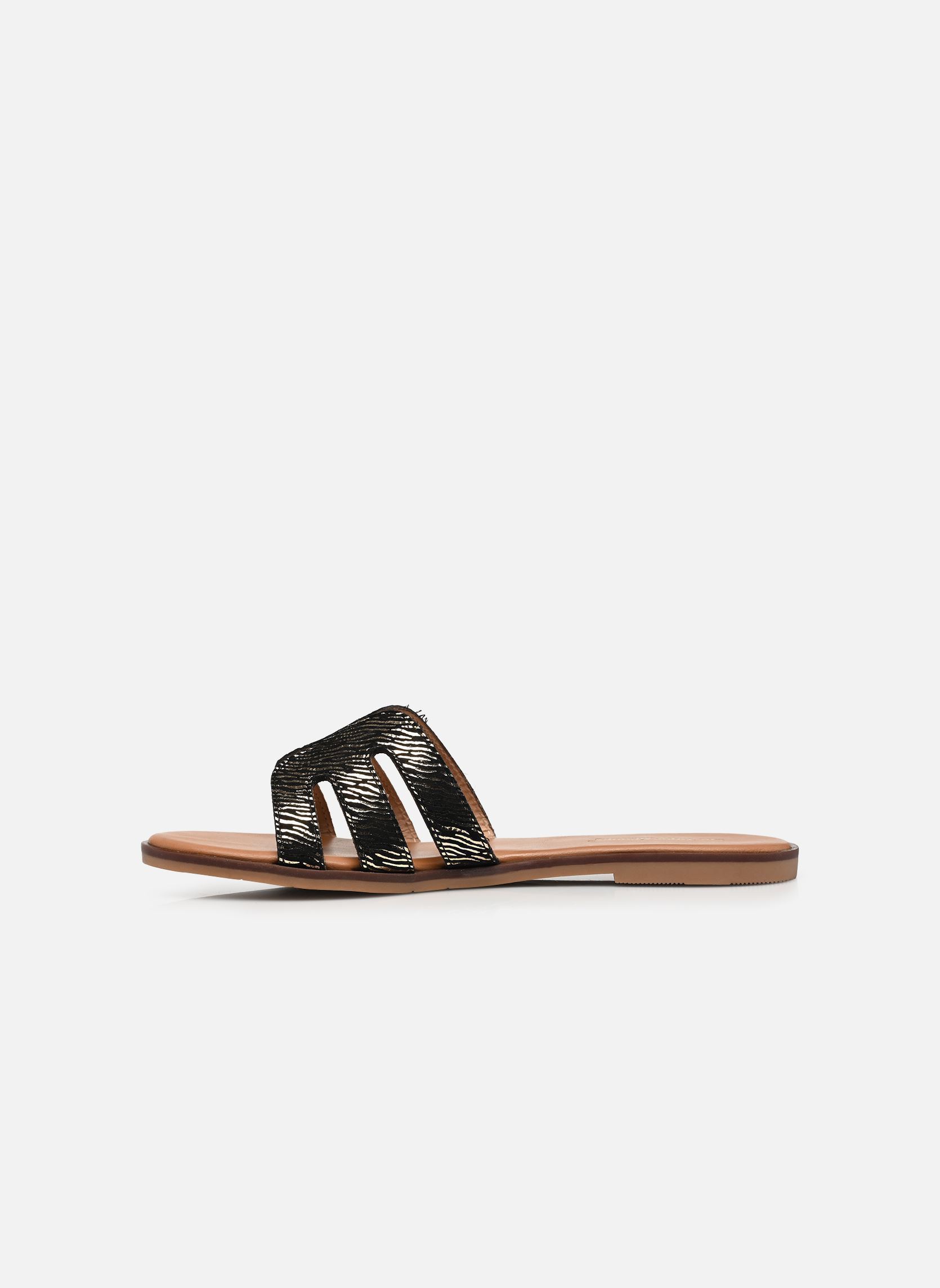 Pantoletten und Clogs HAMIGA damen schwarz Les Tropéziennes par M Belarbi Pantoletten und Clogs HAMIGA damen schwarz NOIR ZEBRE