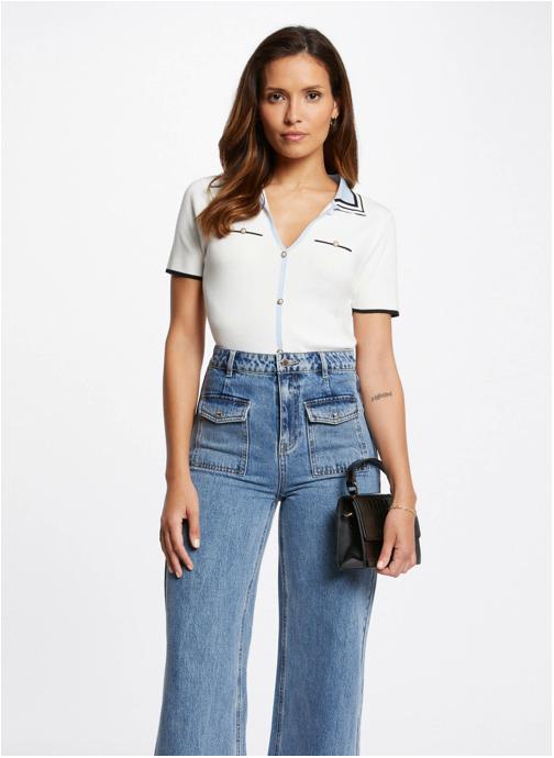 Morgan Pulls 241-MTOI femme blanc