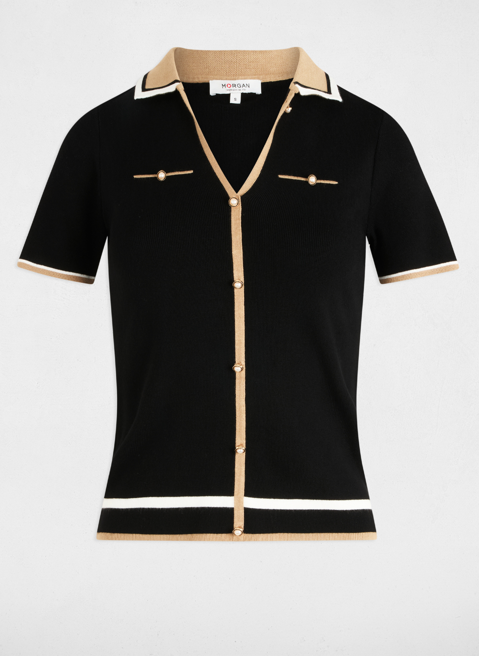 Pulls 241-MTOI femme noir Morgan Pulls 241-MTOI femme noir Noir