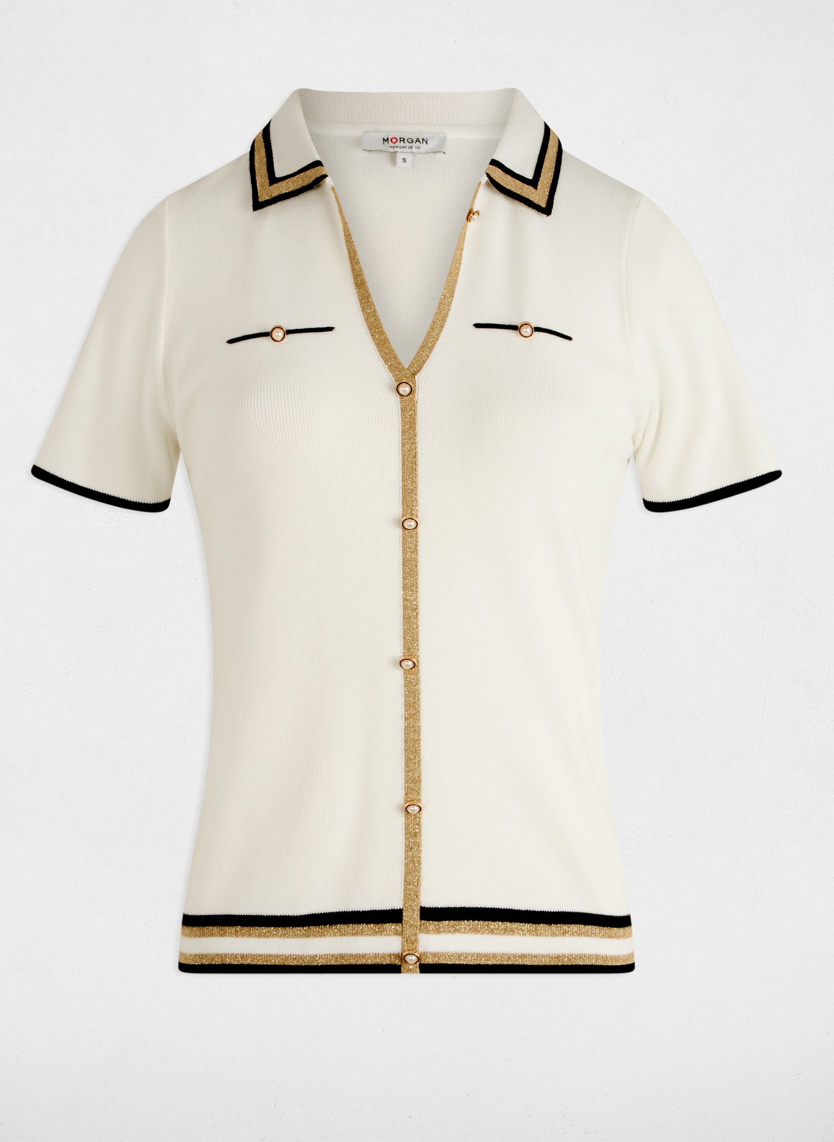 Pulls 241-MTOI femme beige Morgan Pulls 241-MTOI femme beige Ecru