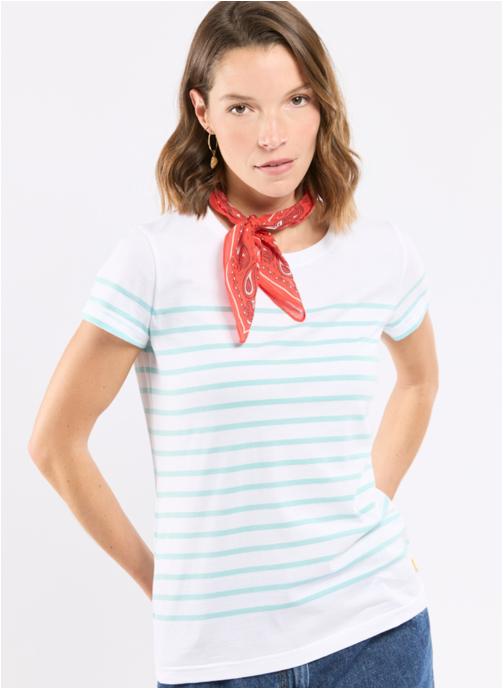 Armor Lux Tee-shirts Marinière Etel mazarine/placid blue femme vert