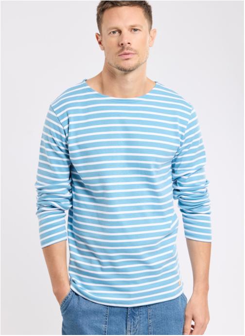 Armor Lux Tee-shirts Marinière 02297 pagoda/marine deep homme bleu