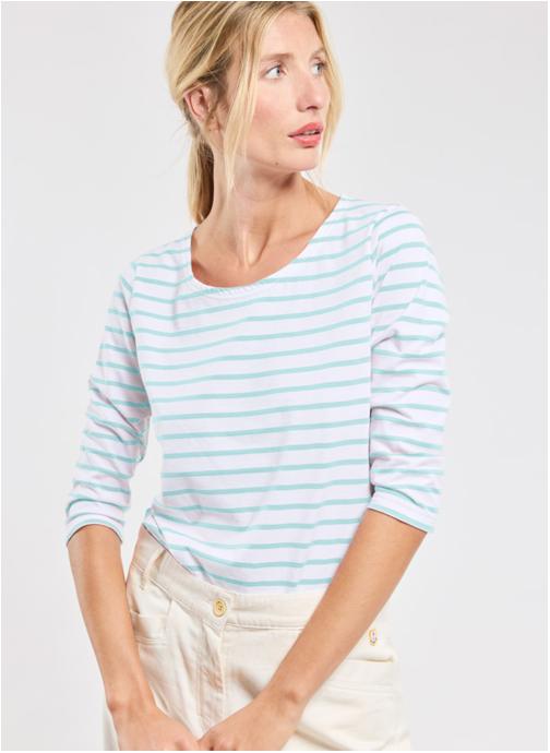 Armor Lux Tee-shirts Marinière 06225 mazarine/placid blue femme vert