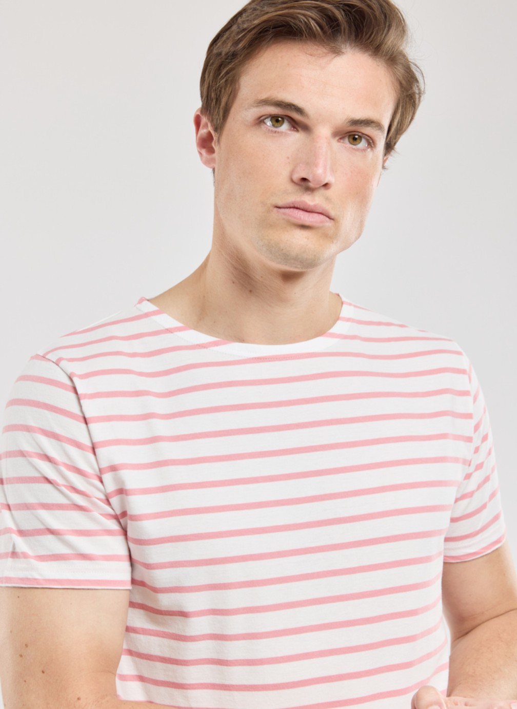 Tee-shirt Manches Courtes ARMOR LUX Homme 100% Coton – Couleur Bleu Moyen – Taille S (36) – NEUF Avec étiquettes – Basique Chaud