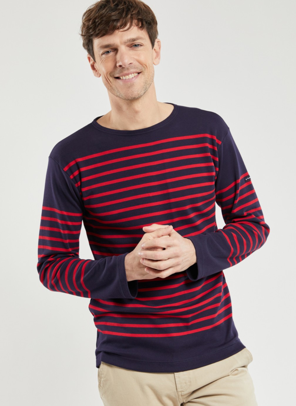 Armor Lux Amiral Tricot Homme - Marinière Classique Originale Marine
