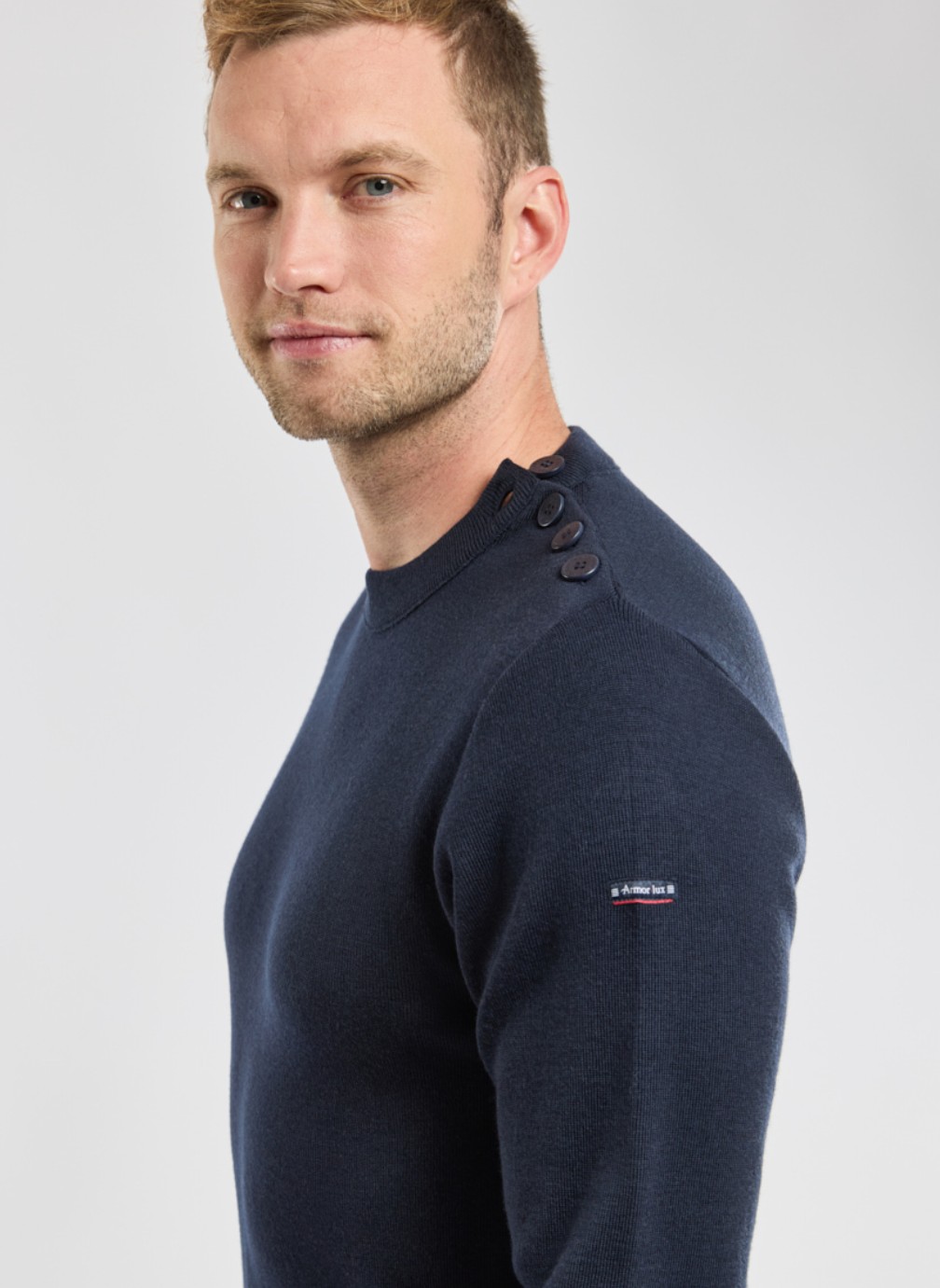Pull Camionneur Armor Lux Pour Enfant - Modèle Gwenael Motif Bateau - Taille 8 Ans - Laine Peignée Breton