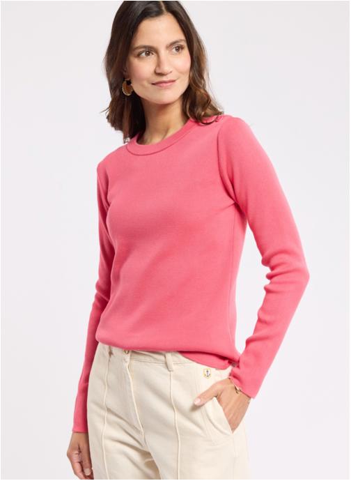 Armor Lux Pulls Pull Groix primerose femme rose