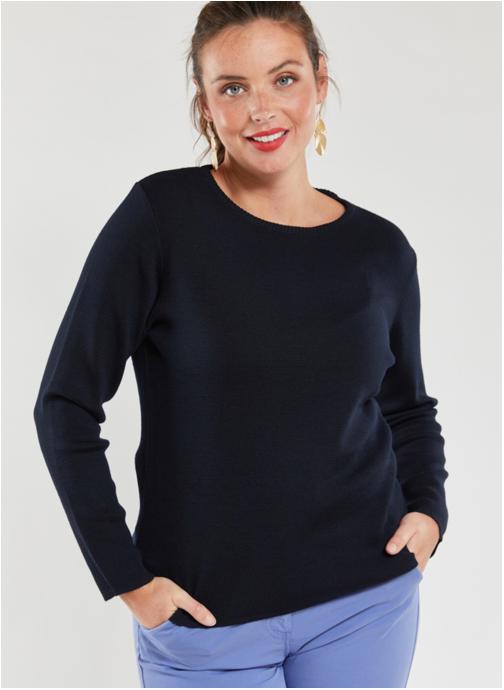 Pull Marinière Femme Armor Lux - 10 Couleurs Dégradé - 100% Coton - Col Bateau - Manches 3/4