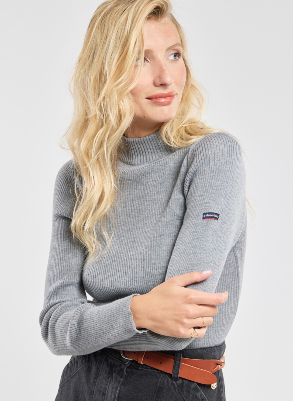 Pull Gris Chiné NEW LAVIVA - Taille 38 (M) - En Acrylique Et Coton - Occasion En Parfait état
