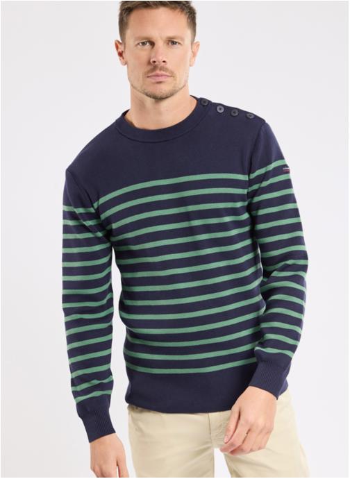 Armor Lux Pulls Pull Groix malaga/milk homme vert