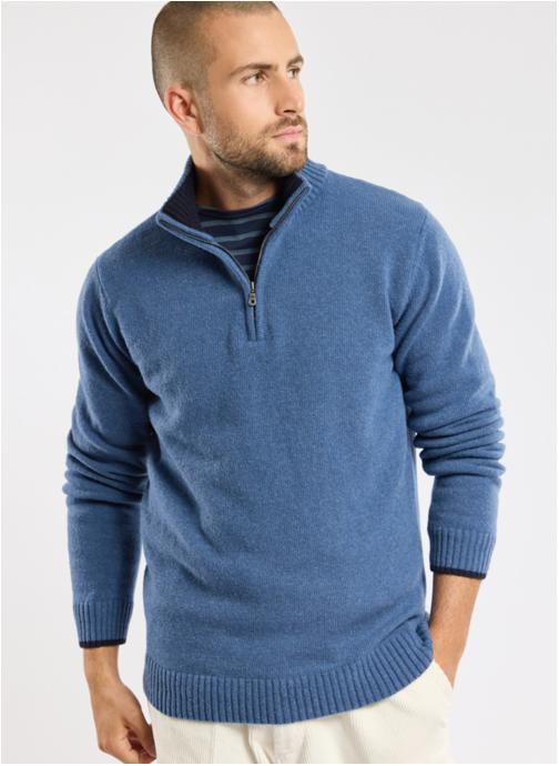 Bérac Pull Berac bleu cargo (Bleu) - Vêtements chez Sarenza (720451)