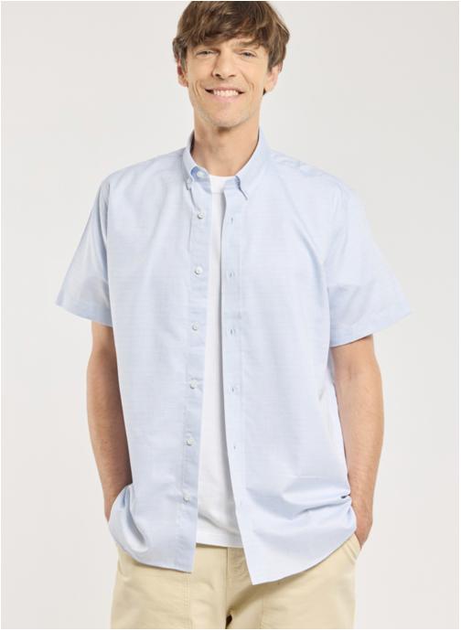 Armor Lux Chemises Chemise 43227 petits carreaux bleu homme bleu