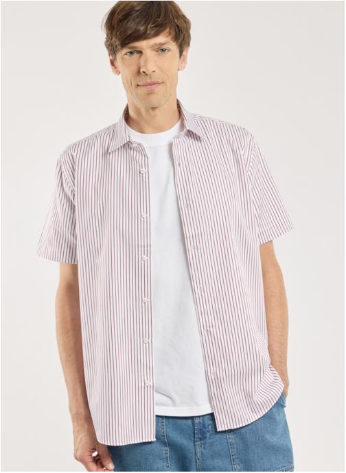 Armor Lux Chemises Chemise 43228 blanc/rouge homme blanc