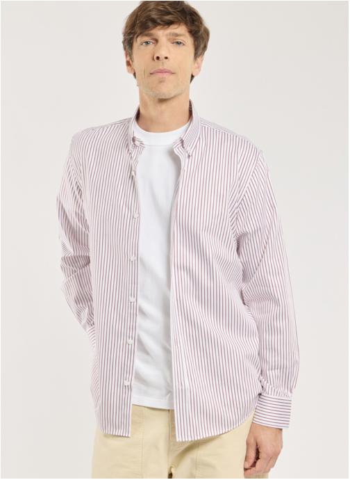 Armor Lux Chemises Chemise 42241 blanc/rouge homme blanc