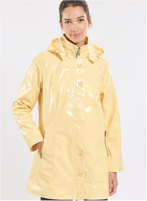 Bermudes Vestes imperméable Ciré Bruges avocat femme jaune