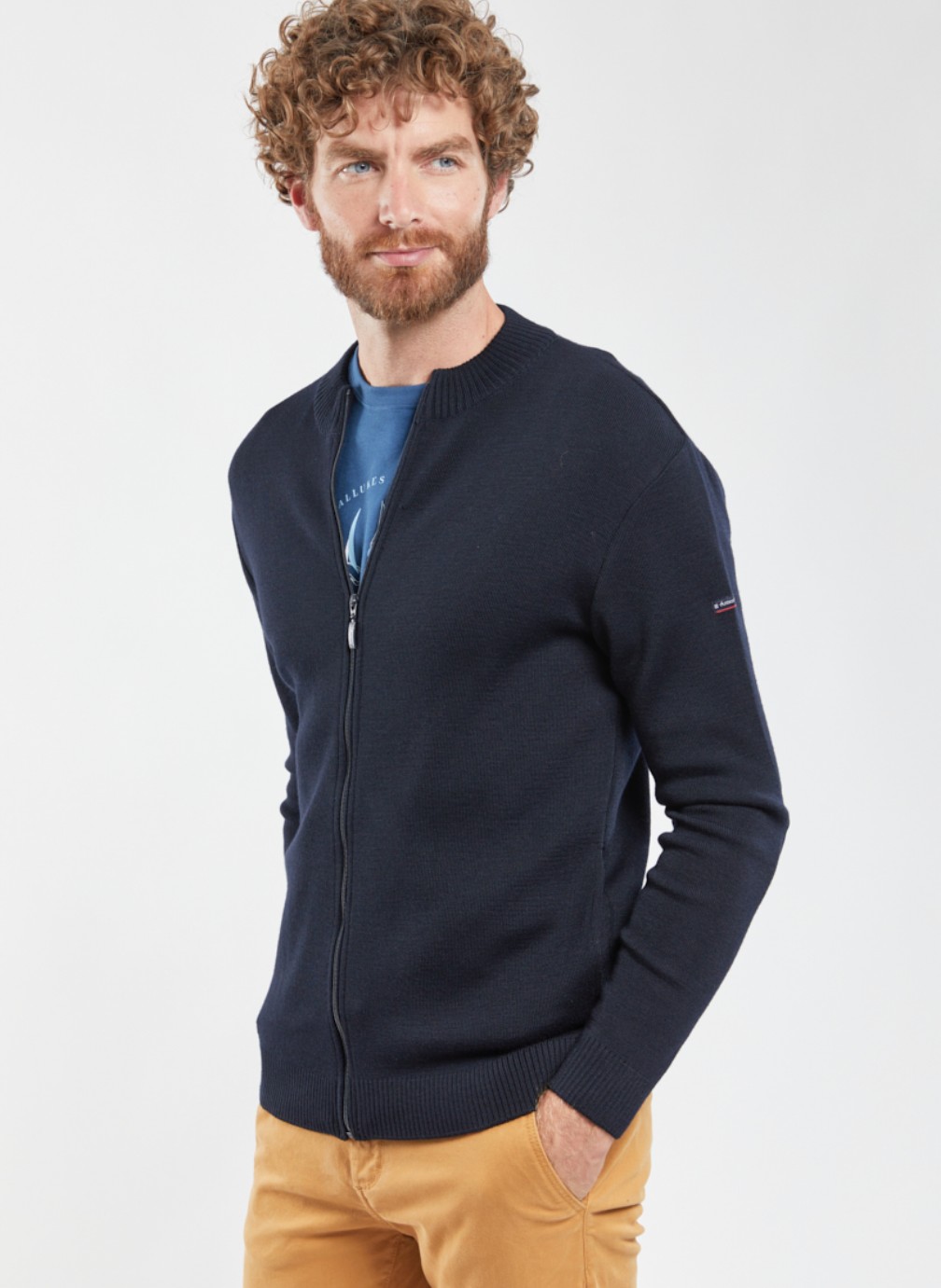 Armor Lux Cardigan Homme Boutonné Laine Inter Saison - Gilet Chaud Et Élégant