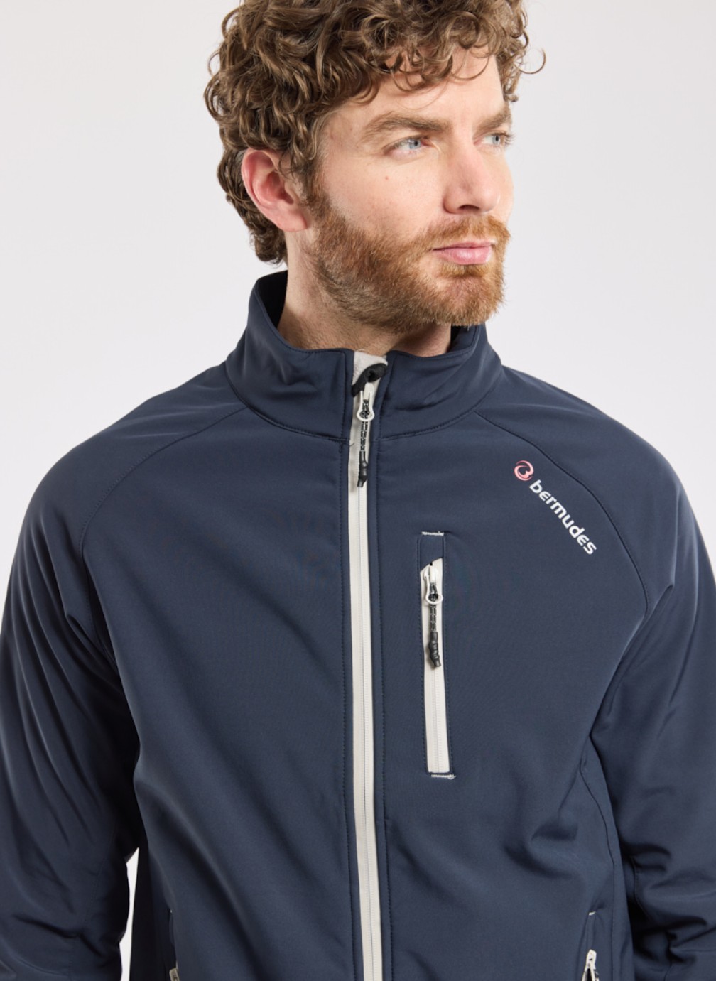 Veste Homme Members Only, Bleu Marine, Taille L - Style Windbreaker Légère - Occasion Très Bon état