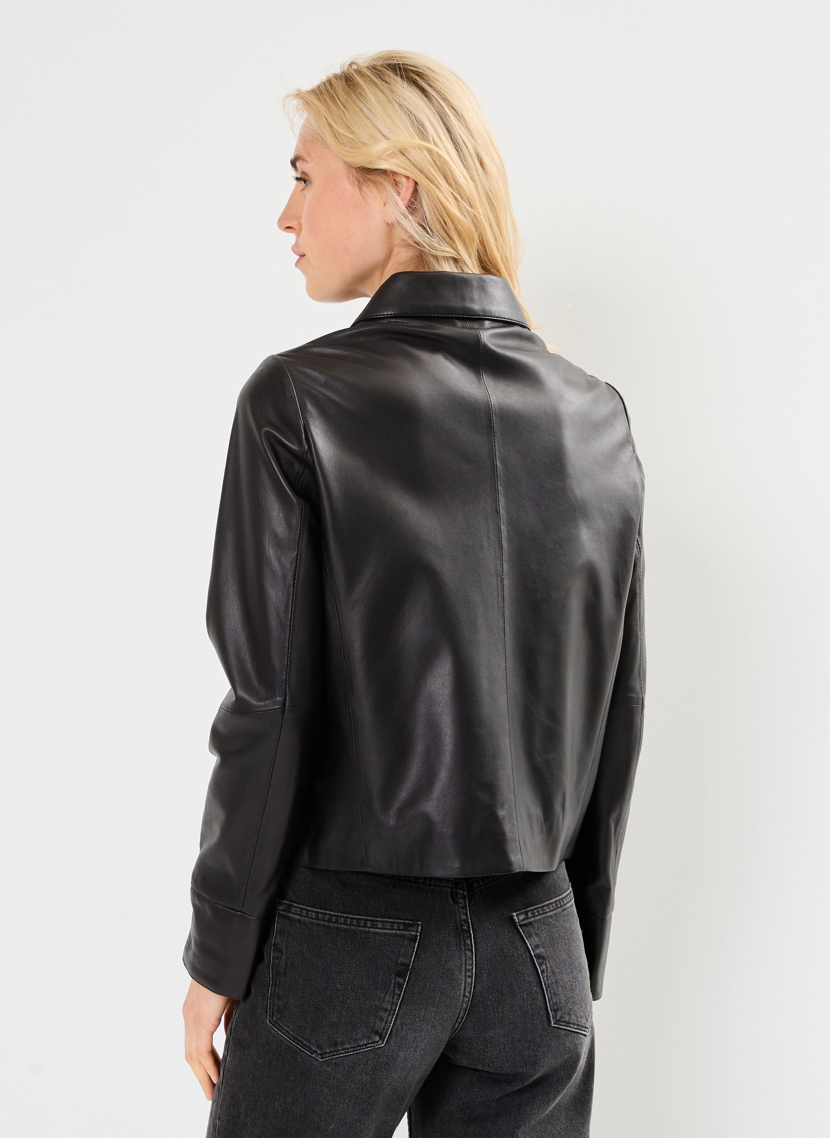 Vestes en cuir DARLA femme noir Oakwood Vestes en cuir DARLA femme noir Noir
