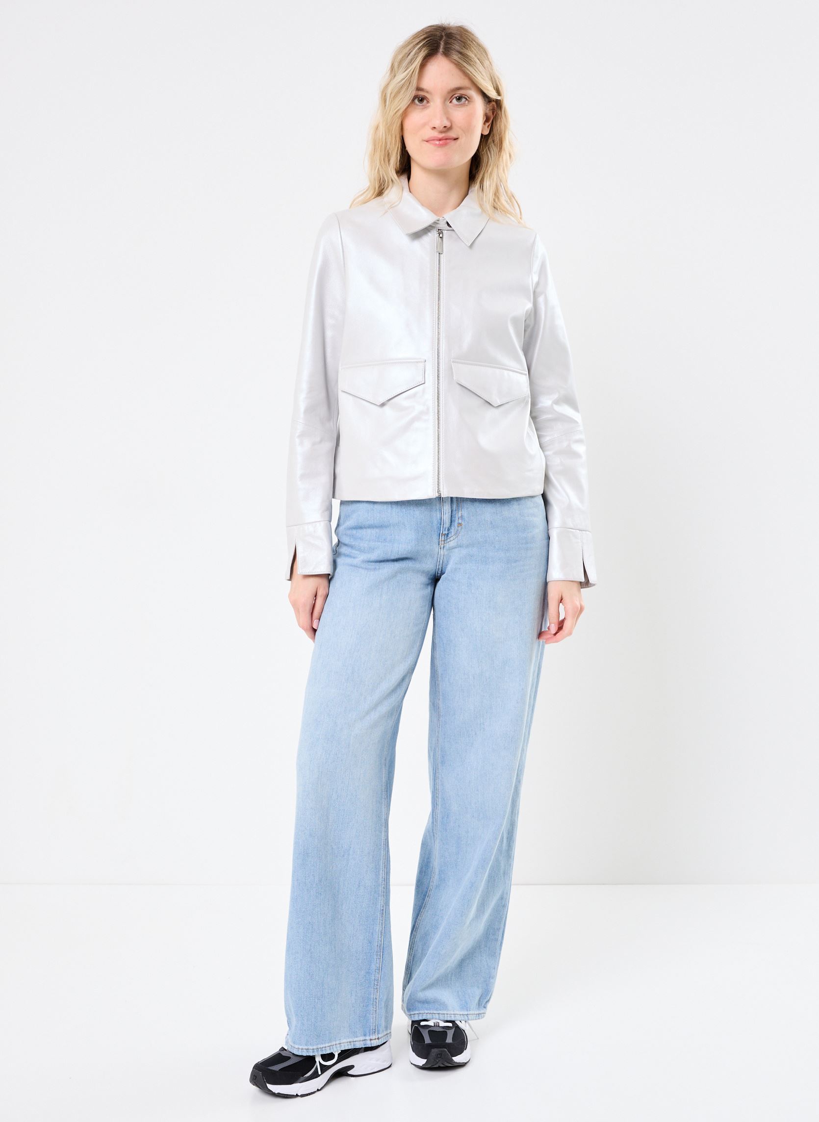 Lederjacken DARLA damen weiß Oakwood Lederjacken DARLA damen weiß Blanc
