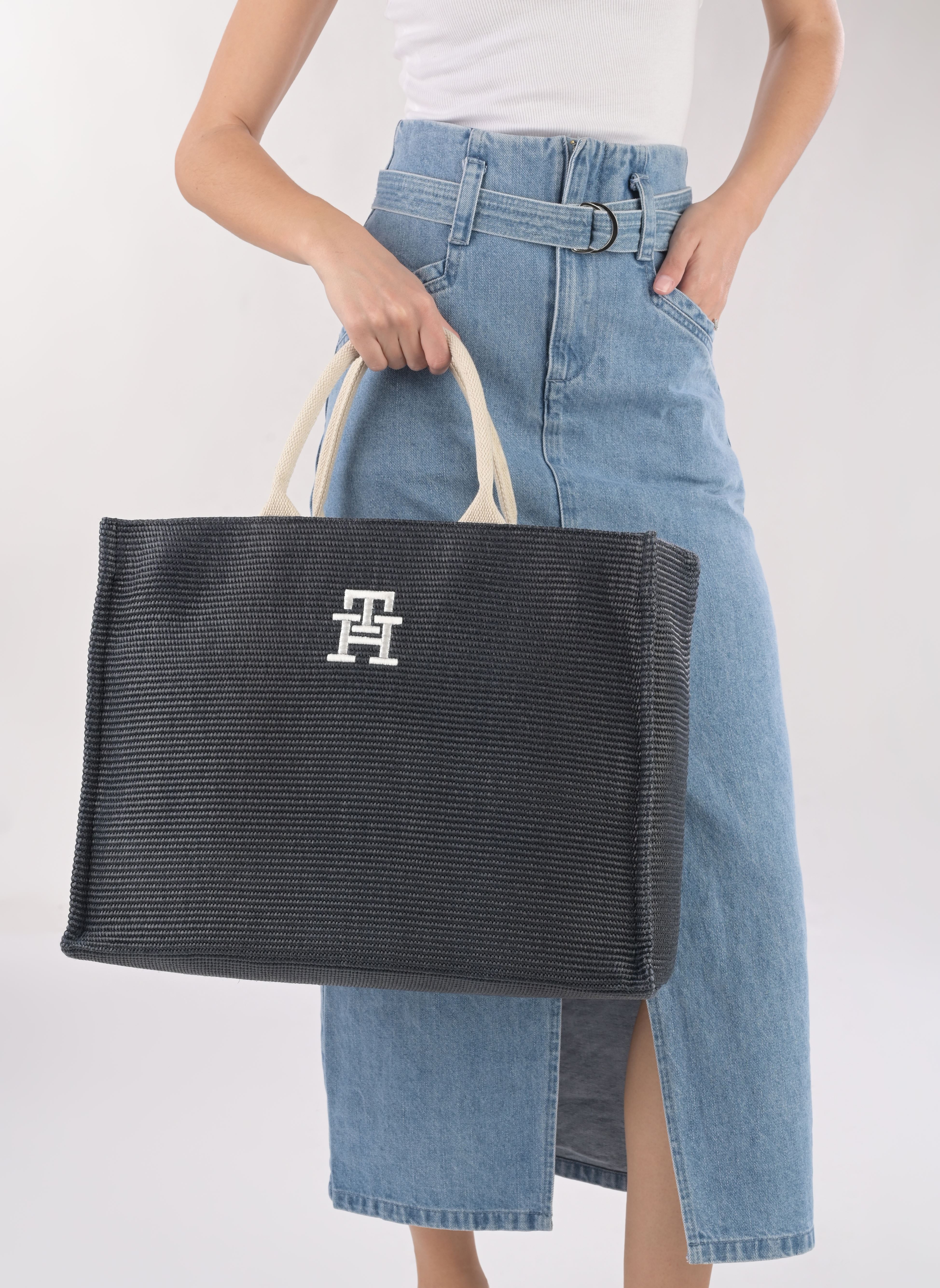 Borsa da spiaggia Th Beach Tote donna blu Tommy Hilfiger Borsa da spiaggia Th Beach Tote donna blu SPACE BLUE