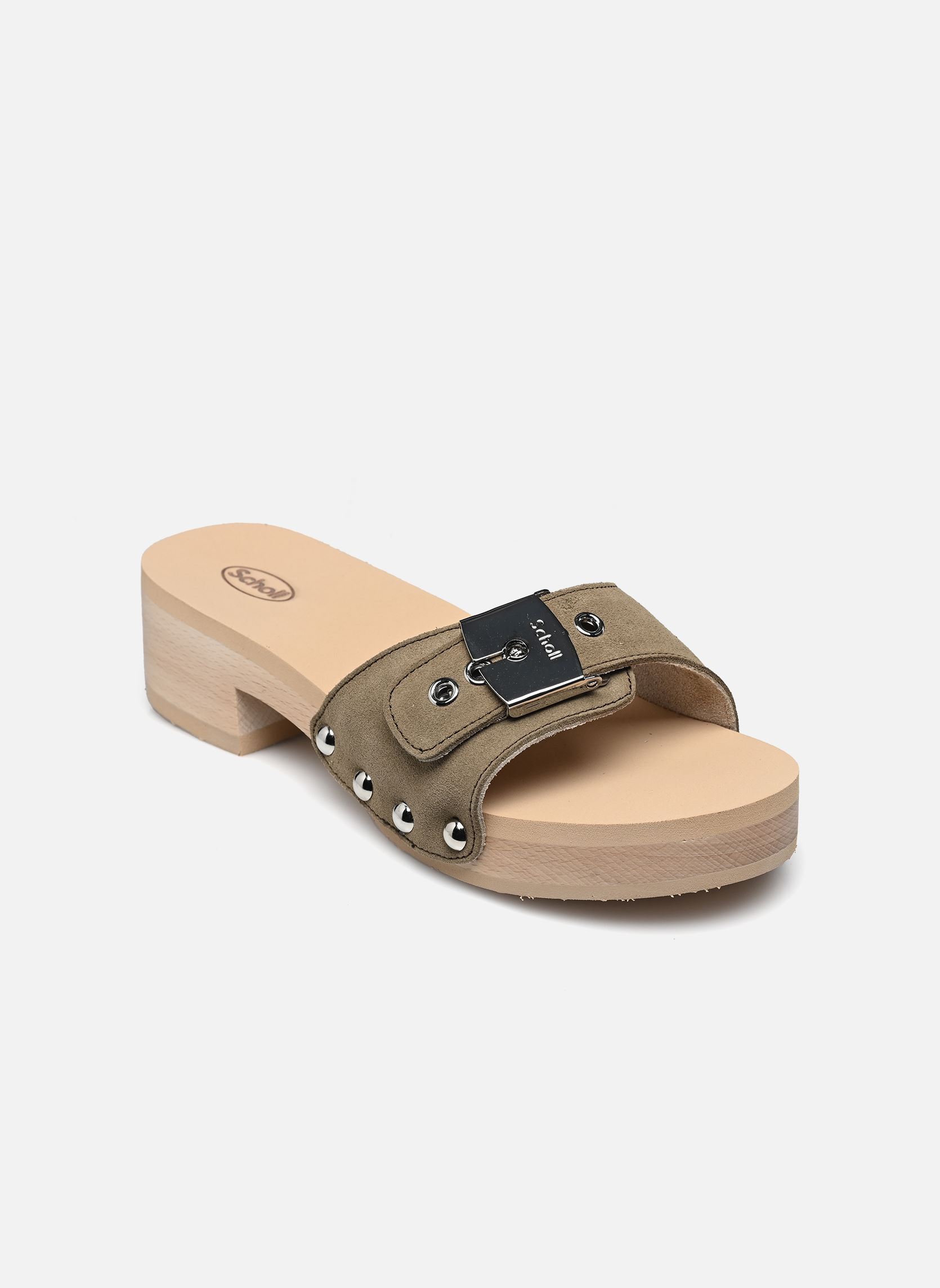 Pantoletten und Clogs PESCURA JANE ICONIC damen grün Scholl Pantoletten und Clogs PESCURA JANE ICONIC damen grün khaki
