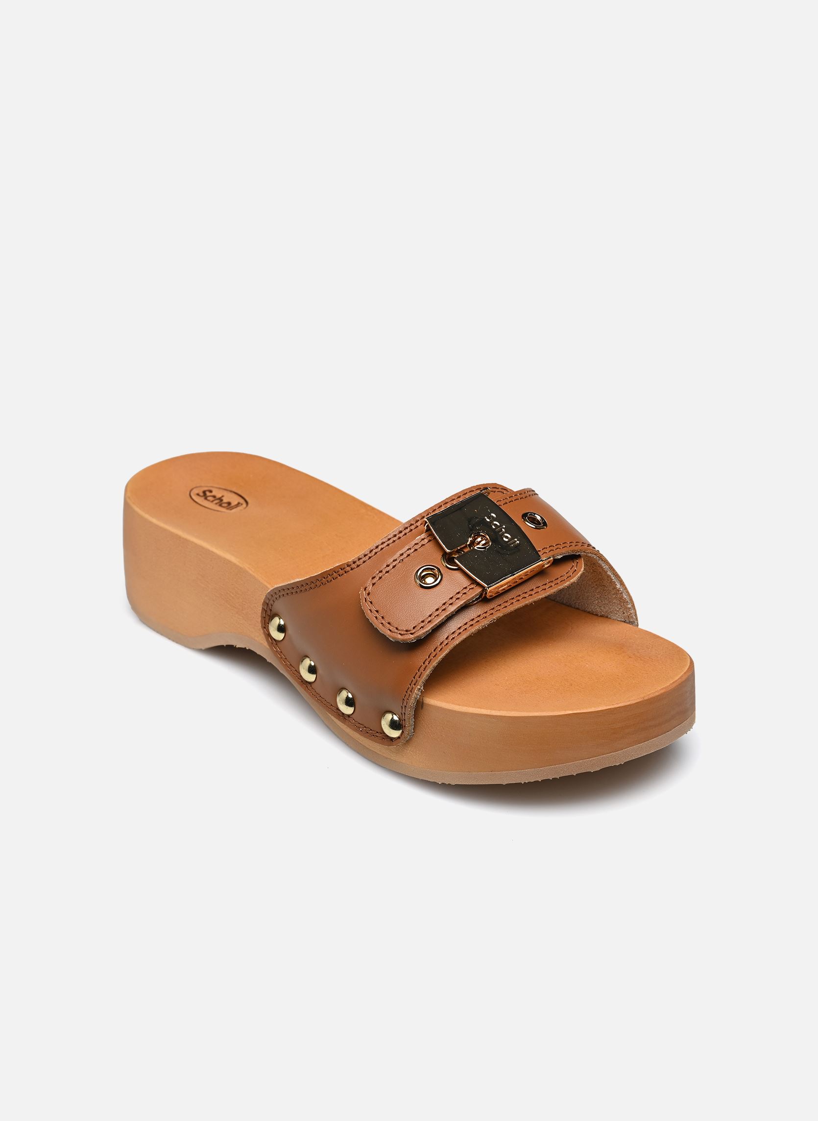 Pantoletten und Clogs Pescura Heel Sr Iconic damen braun Scholl Pantoletten und Clogs Pescura Heel Sr Iconic damen braun COGNAC
