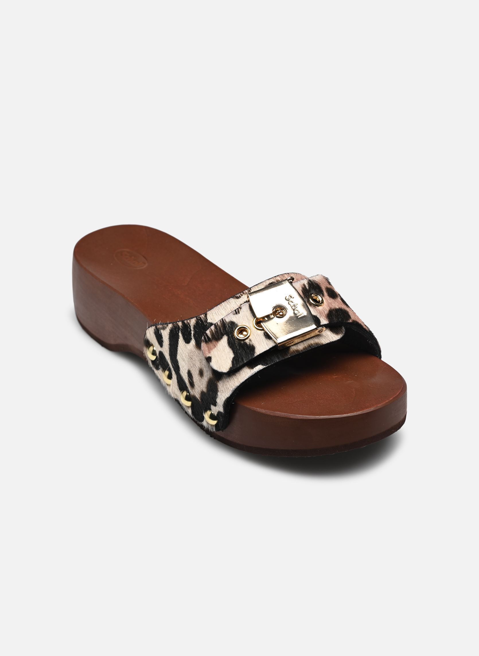 Pantoletten und Clogs Pescura Heel Sr Iconic damen mehrfarbig Scholl Pantoletten und Clogs Pescura Heel Sr Iconic damen mehrfarbig WHITE/MULTI