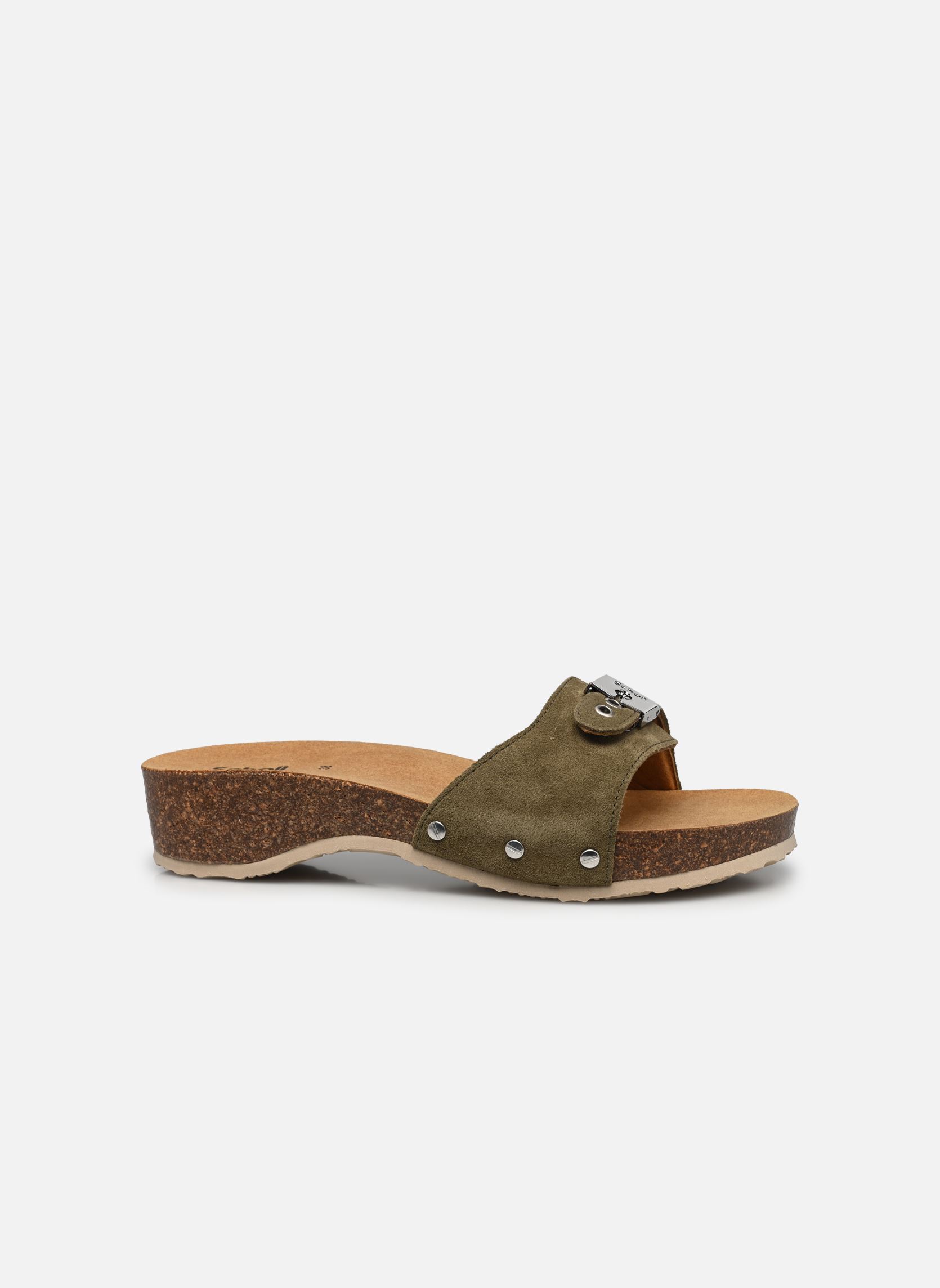 Pantoletten und Clogs PESCURA HEEL CORK ICONIC damen grün Scholl Pantoletten und Clogs PESCURA HEEL CORK ICONIC damen grün KHAKI
