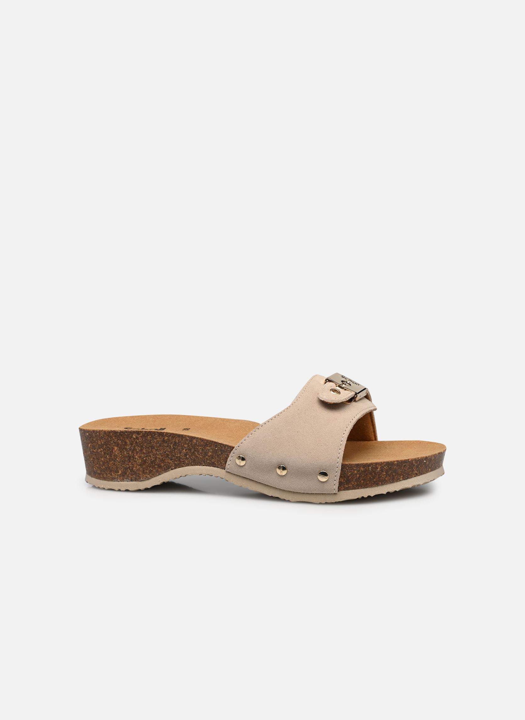Pantoletten und Clogs PESCURA HEEL CORK ICONIC damen beige Scholl Pantoletten und Clogs PESCURA HEEL CORK ICONIC damen beige Off white