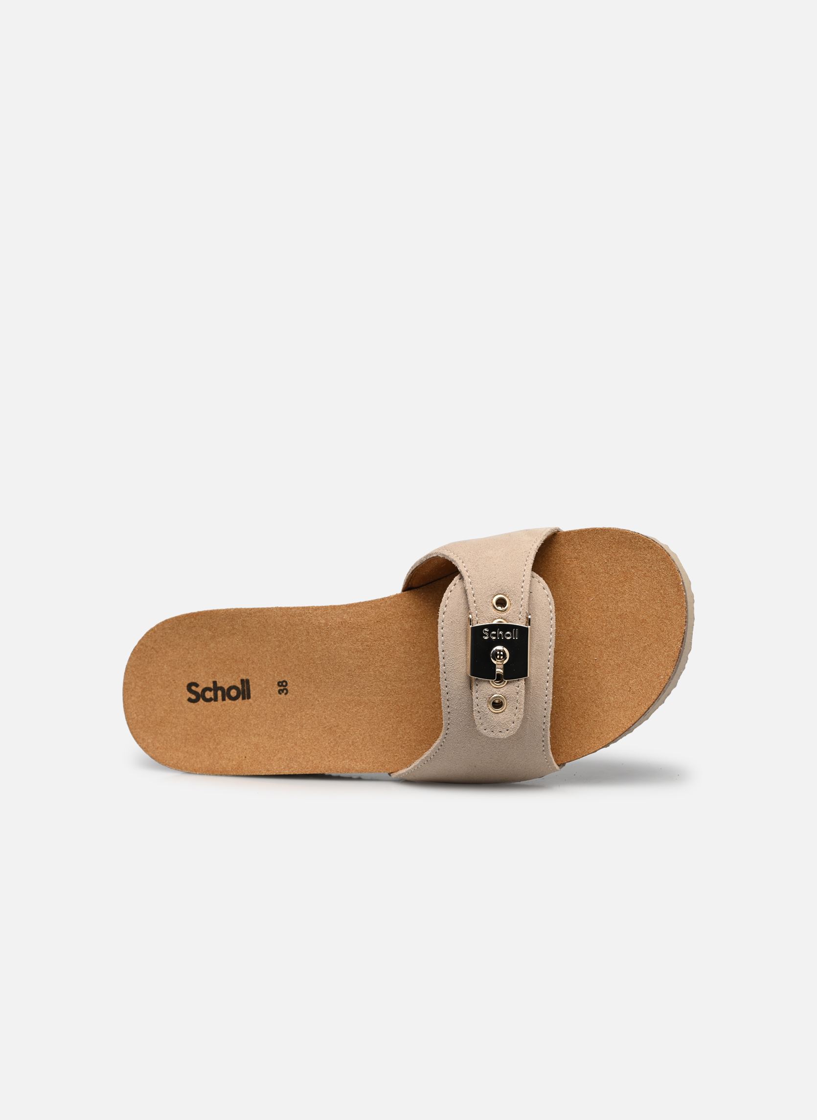 Pantoletten und Clogs PESCURA HEEL CORK ICONIC damen beige Scholl Pantoletten und Clogs PESCURA HEEL CORK ICONIC damen beige Off white