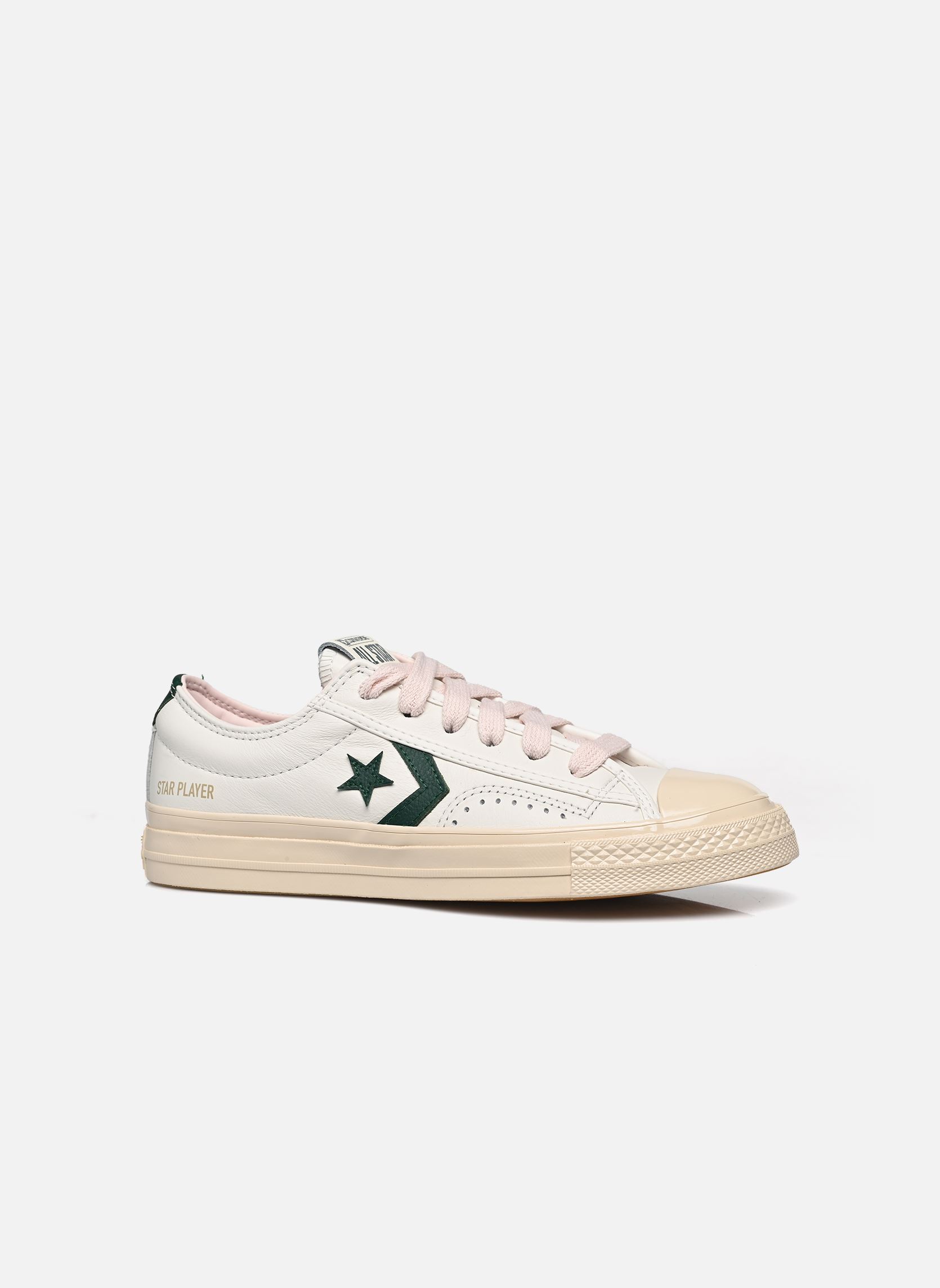 Baskets toile Star Player 76 Ox femme blanc Converse Baskets toile Star Player 76 Ox femme blanc VINTAGE WHITE/WHITE