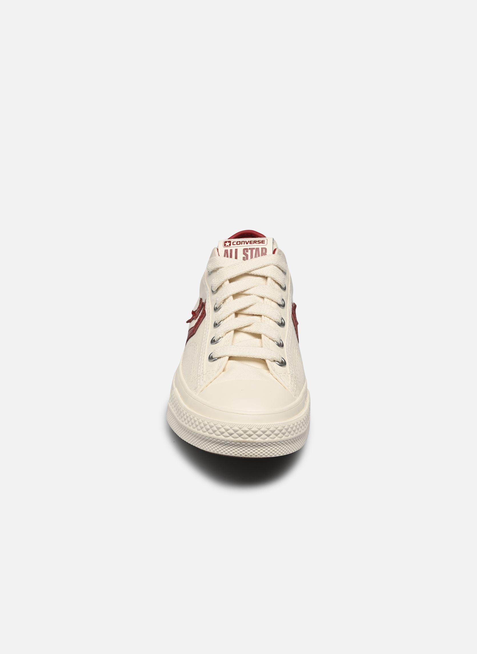 Baskets toile Star Player 76 Ox femme blanc Converse Baskets toile Star Player 76 Ox femme blanc EGRET/EGRET/PARK RED
